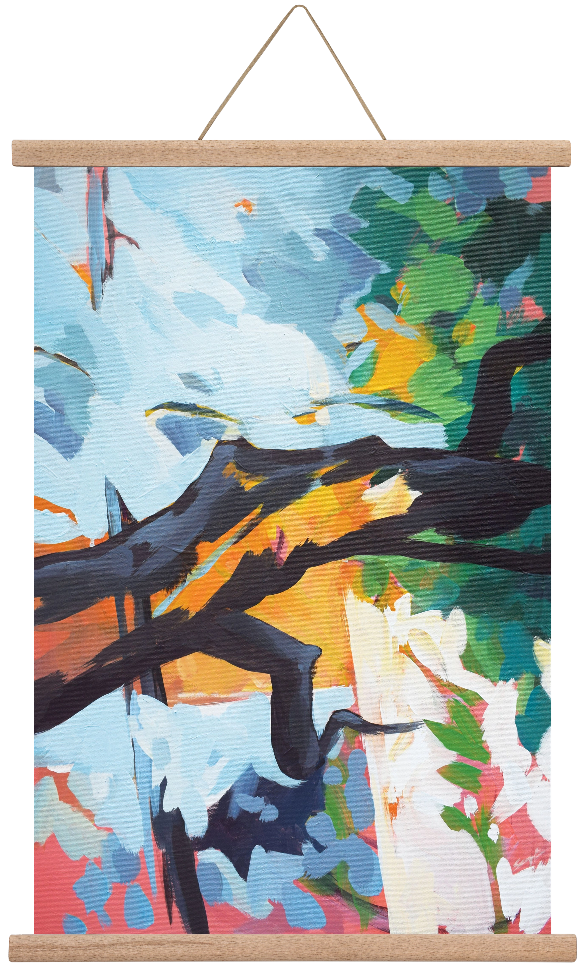 The garden II., 40x60 cm (40x60 cm), Tölgy akasztó