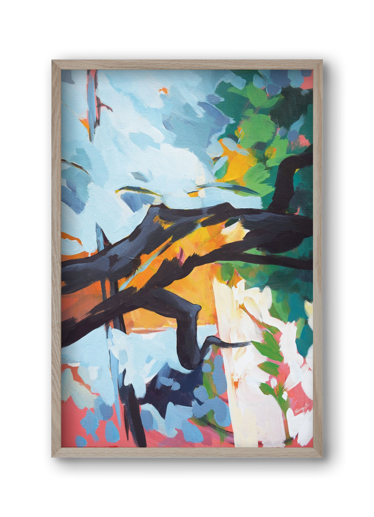 The garden II., 30x45 cm (30x45 cm), Tölgy keret