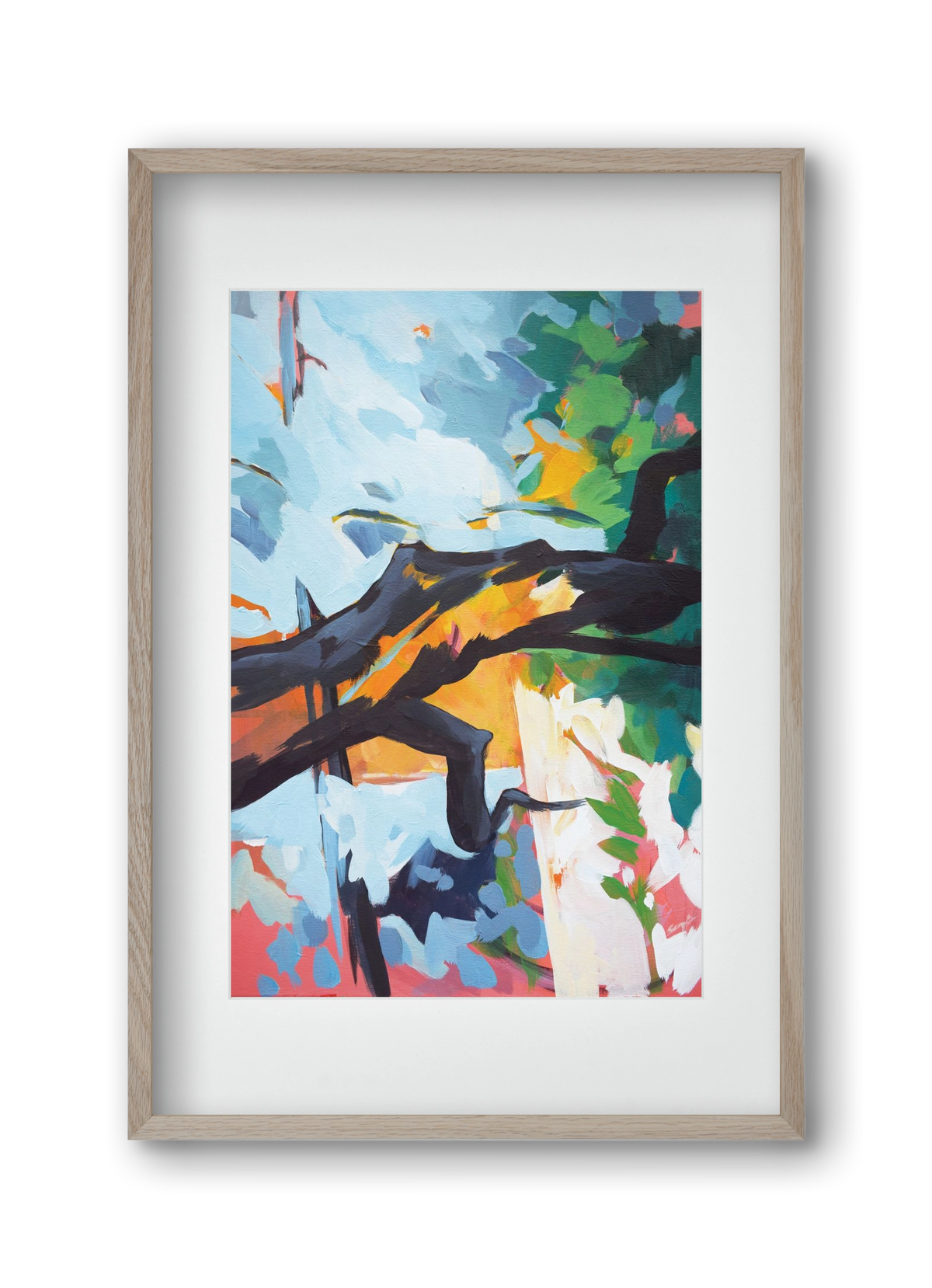 The garden II., 30x45 cm (20x30 cm), Tölgy keret, paszpartuval