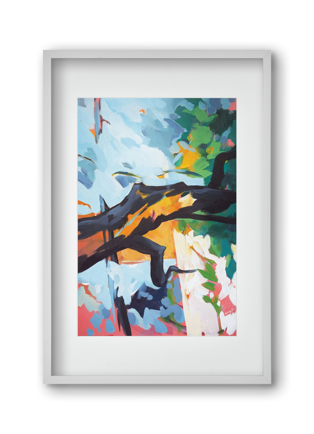 The garden II., 30x45 cm (20x30 cm), Fehér keret, paszpartuval