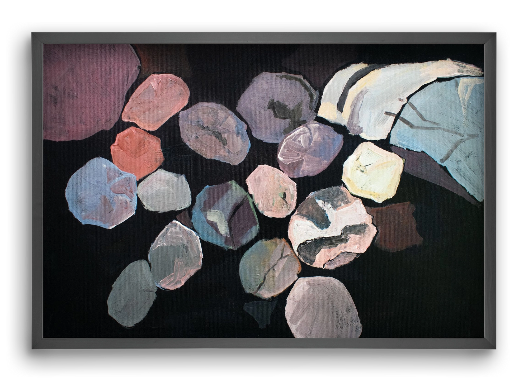 Absztrakt metszet, 60x40 cm (60x40 cm), Fekete keret