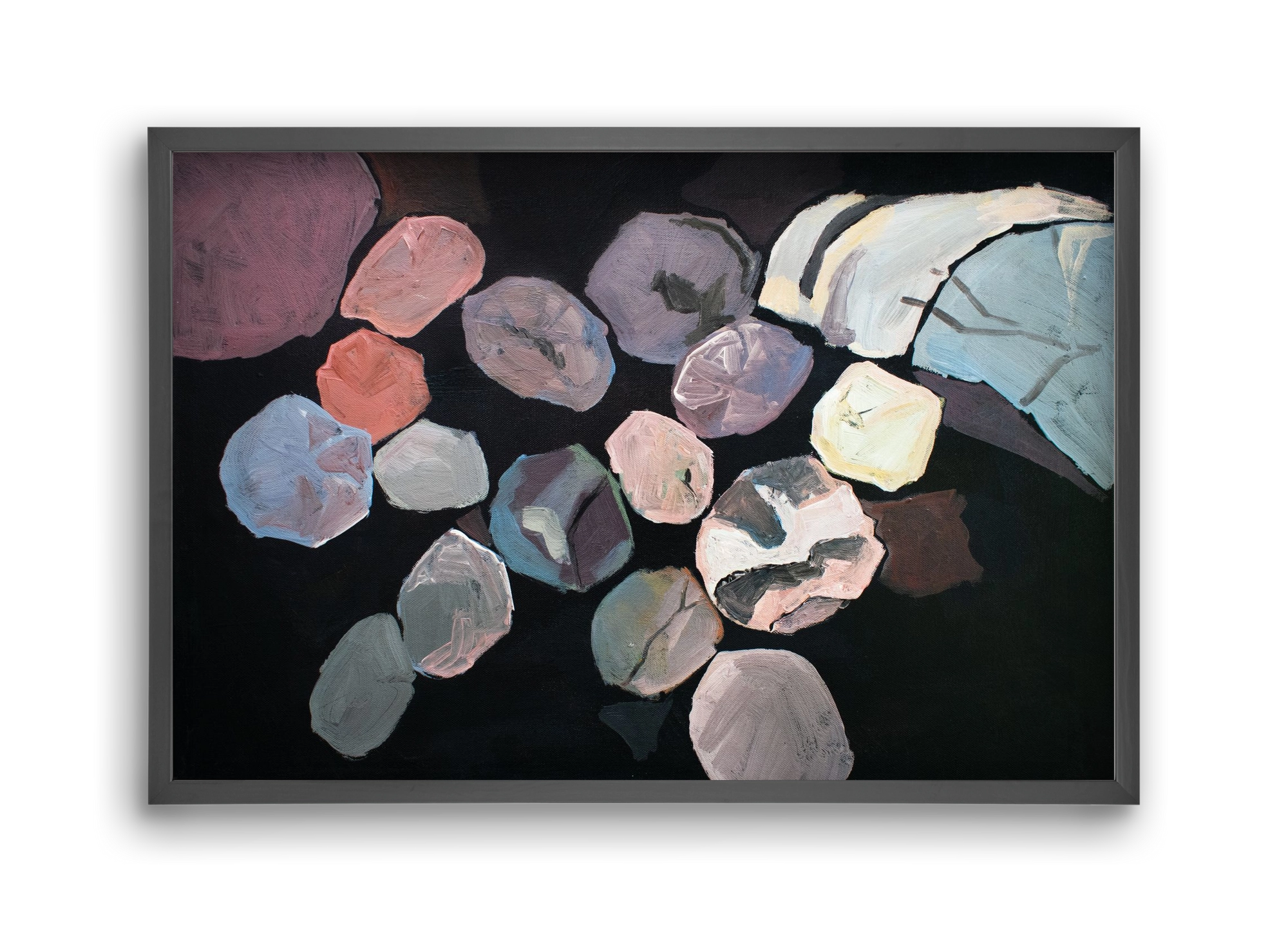 Absztrakt metszet, 45x30 cm (45x30 cm), Fekete keret