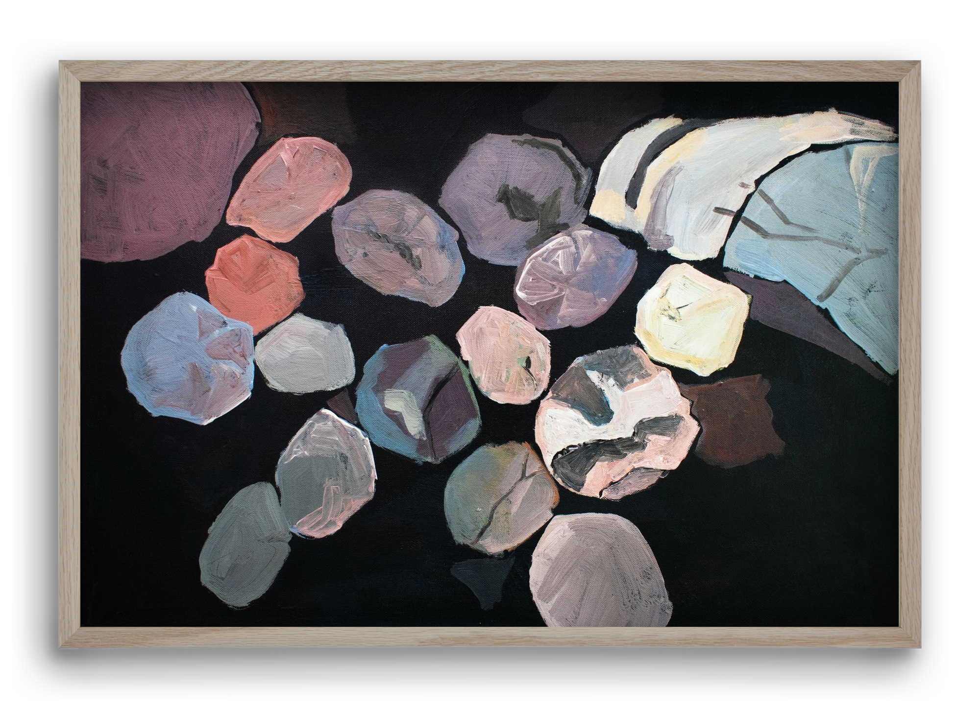 Absztrakt metszet, 60x40 cm (60x40 cm), Tölgy keret