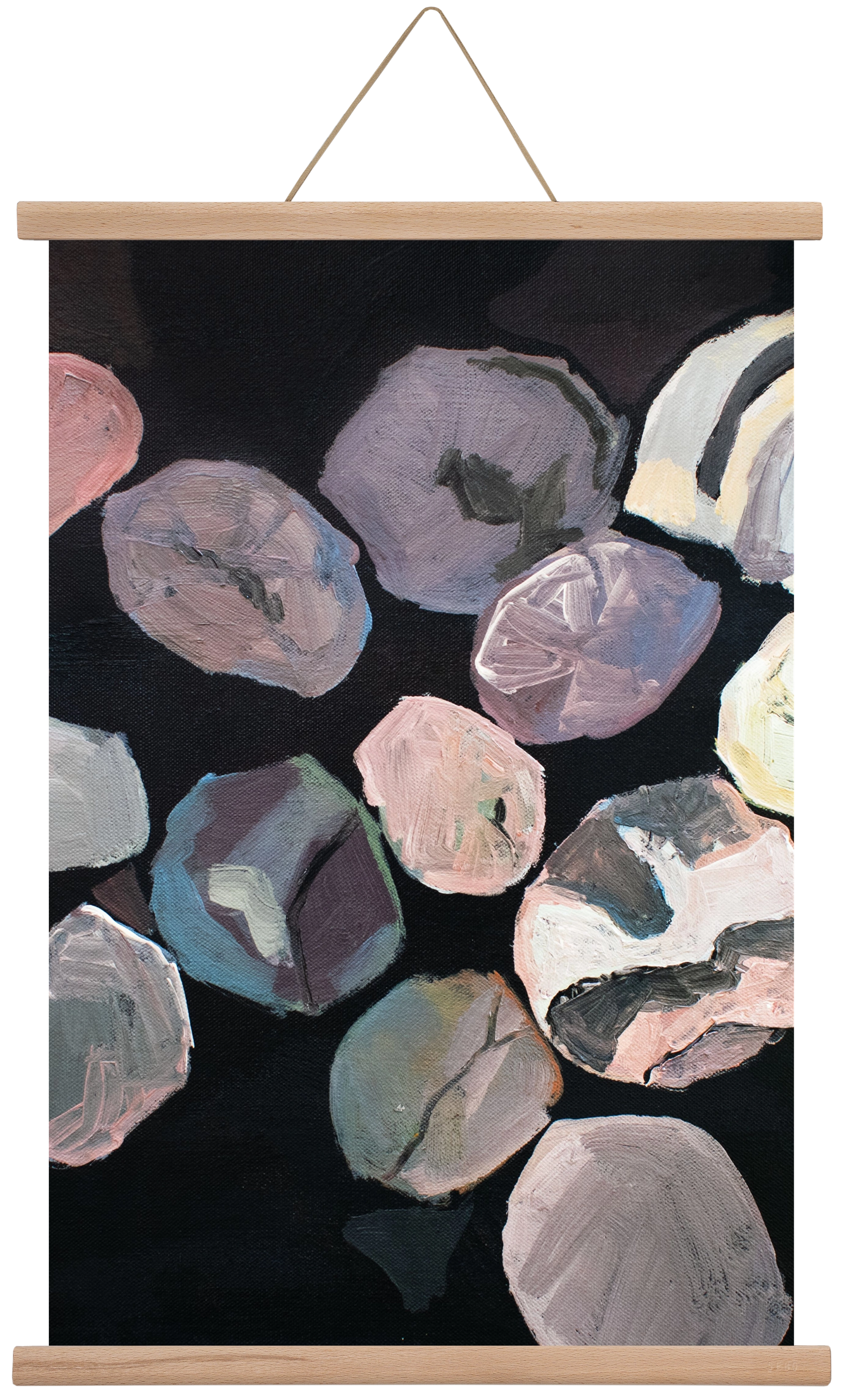 Absztrakt metszet, 60x40 cm (60x40 cm), Tölgy akasztó