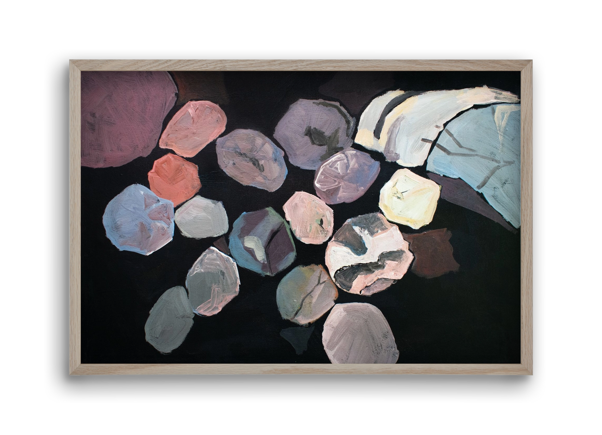 Absztrakt metszet, 45x30 cm (45x30 cm), Tölgy keret