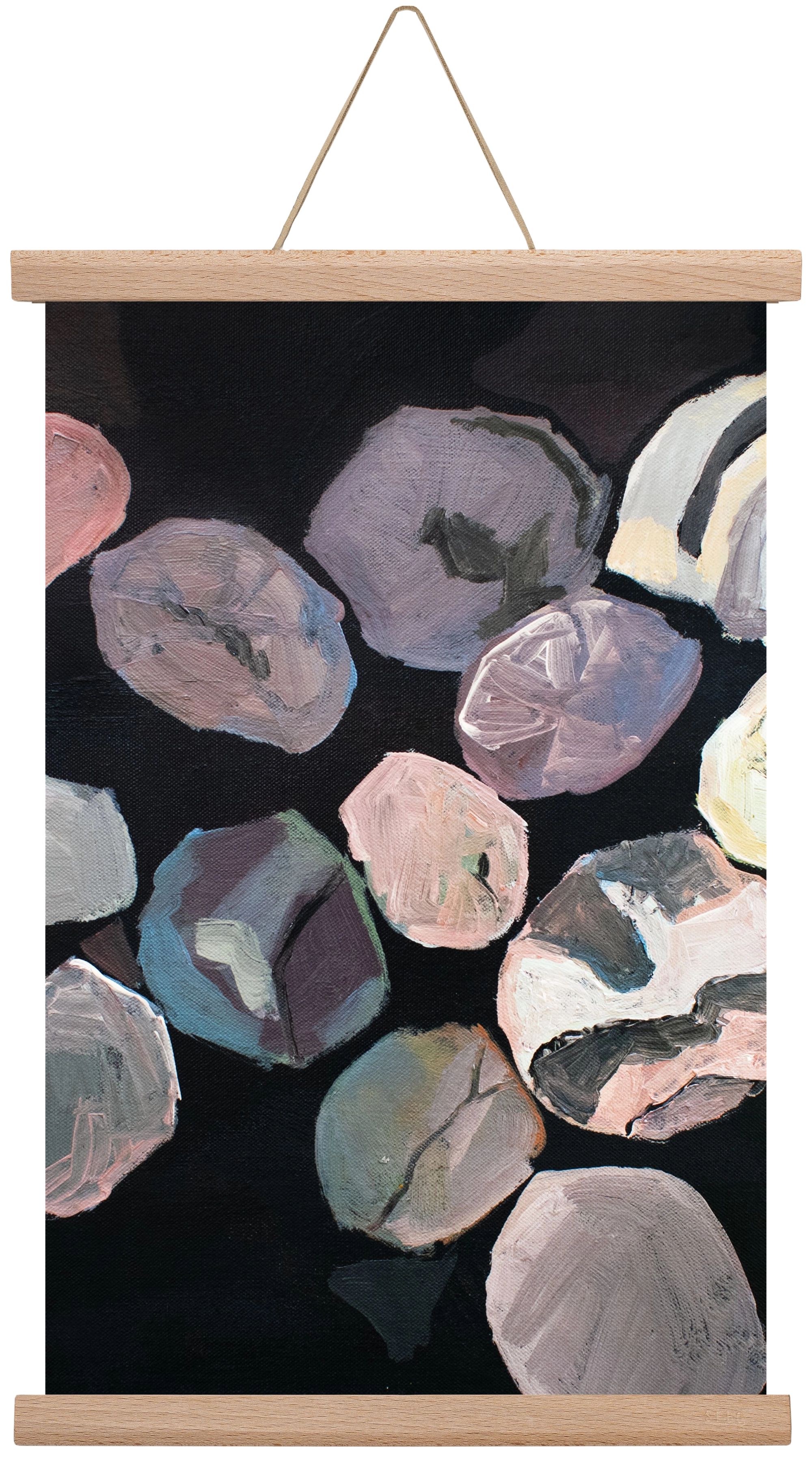 Absztrakt metszet, 45x30 cm (45x30 cm), Tölgy akasztó