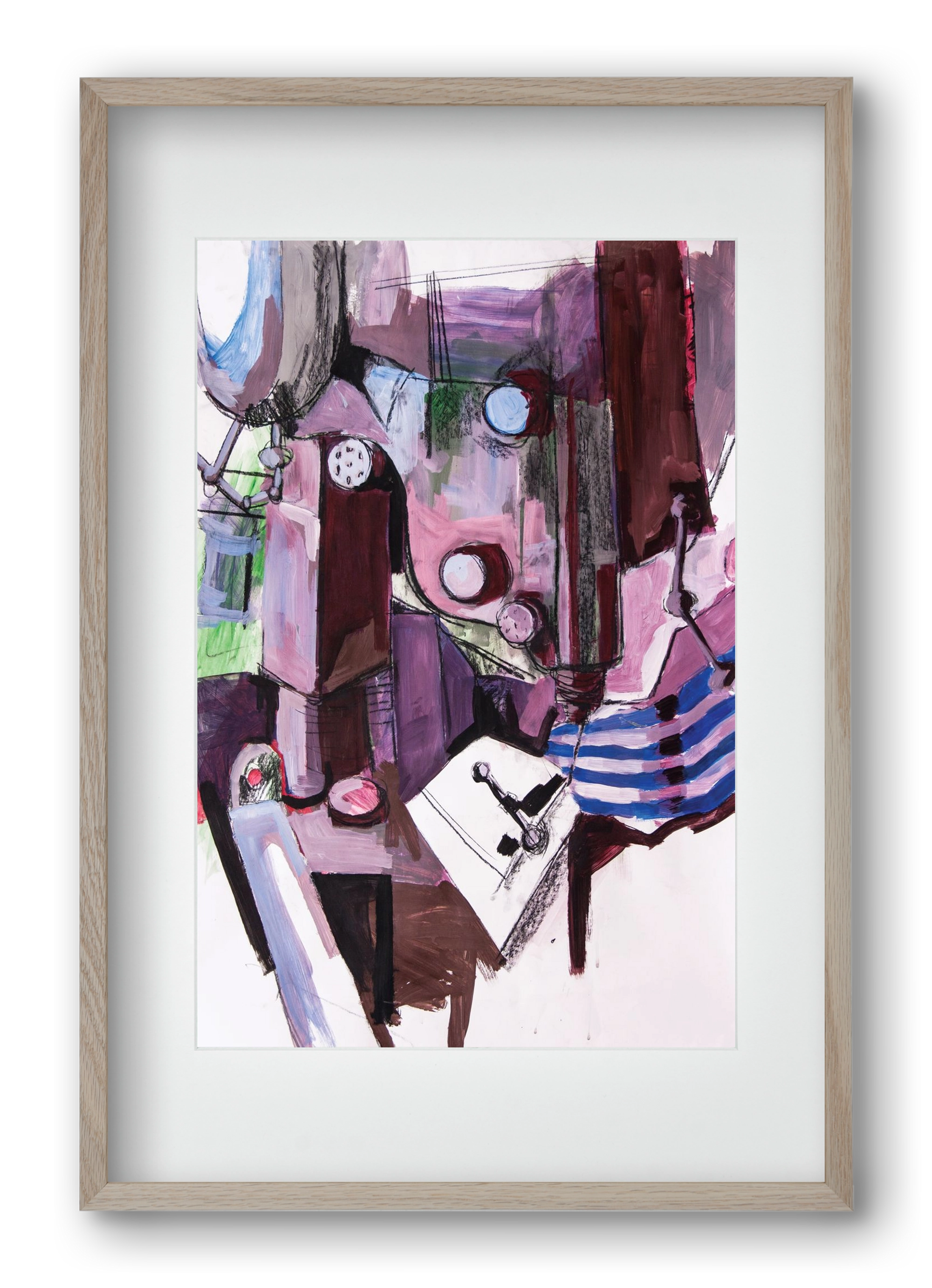 Műhelyszeglet, 40x60 cm (30x45 cm), Tölgy keret, paszpartuval