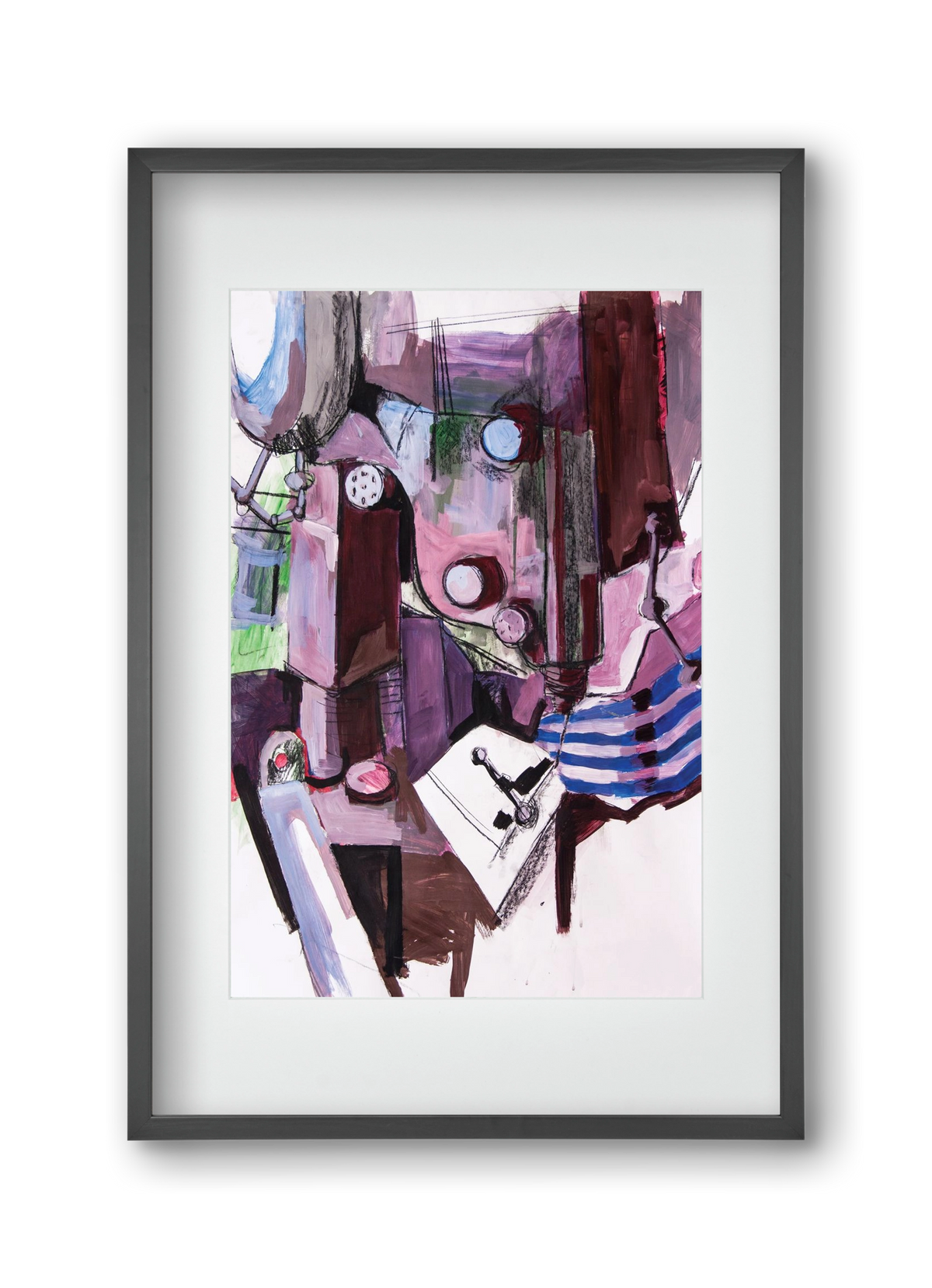 Műhelyszeglet, 30x45 cm (20x30 cm), Fekete keret, paszpartuval