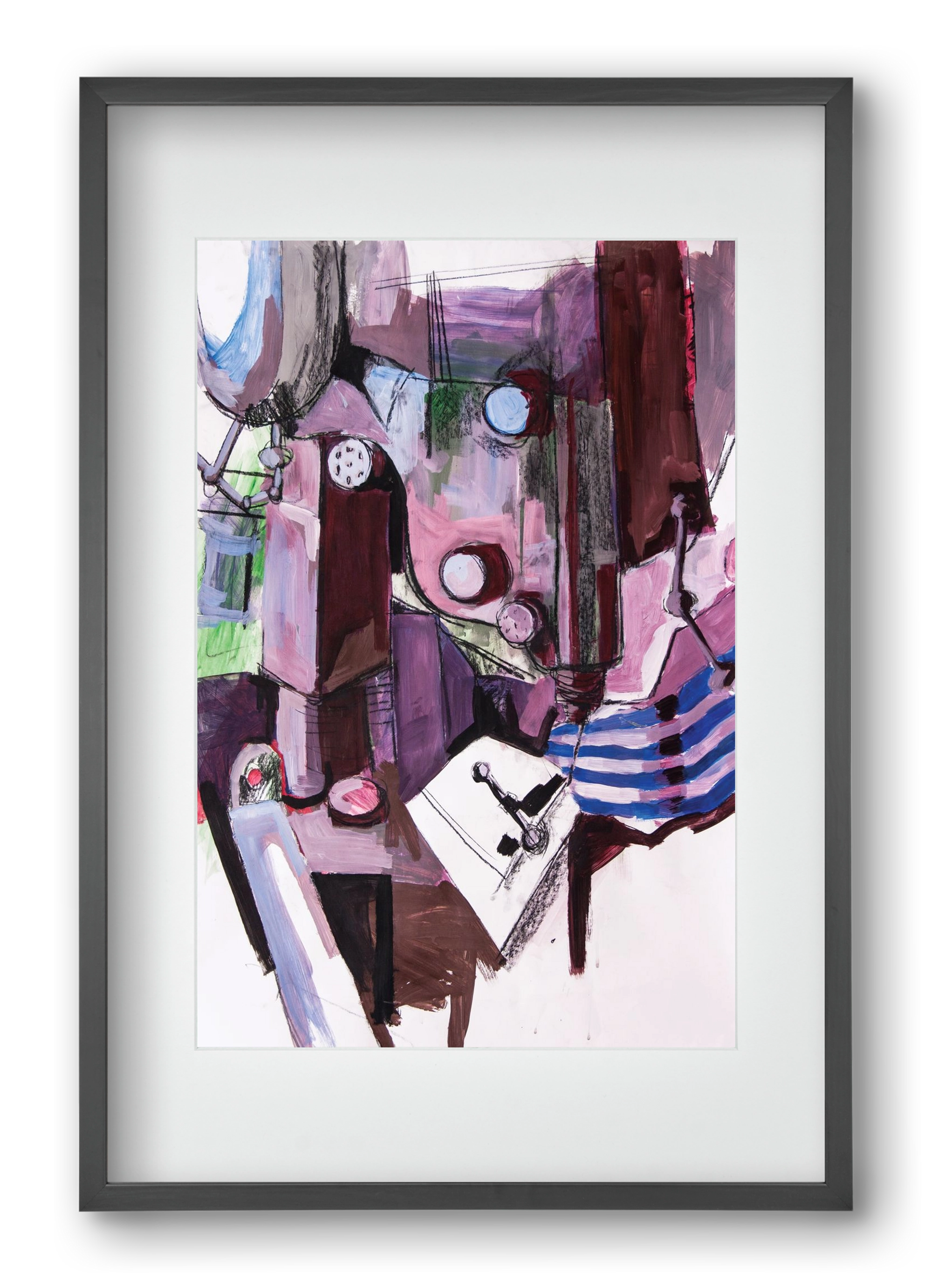 Műhelyszeglet, 40x60 cm (30x45 cm), Fekete keret, paszpartuval