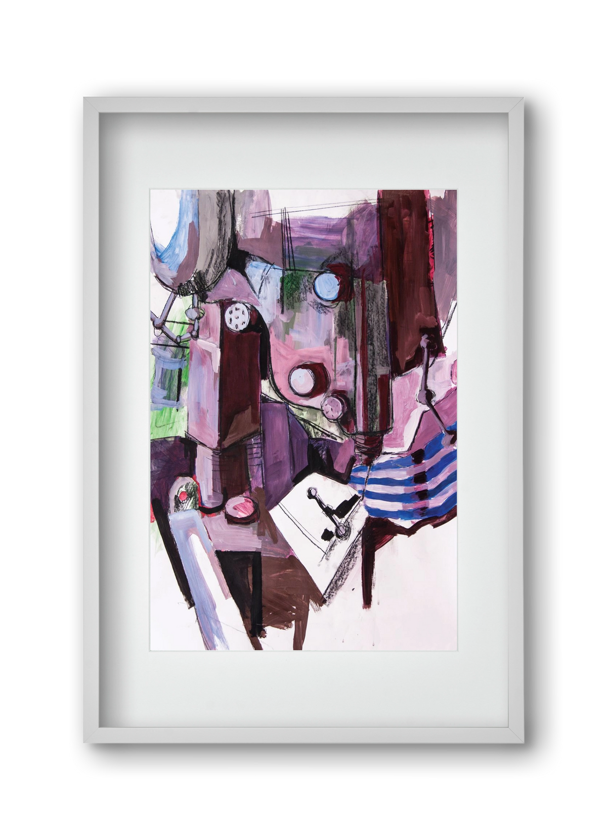 Műhelyszeglet, 30x45 cm (20x30 cm), Fehér keret, paszpartuval