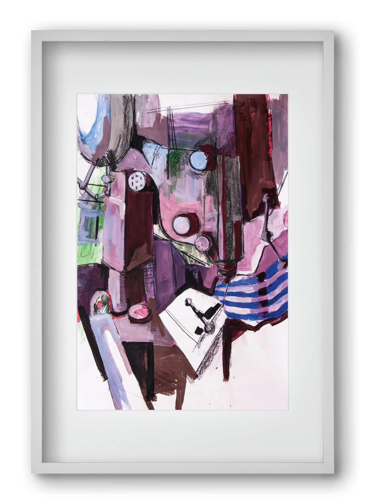 Műhelyszeglet, 40x60 cm (30x45 cm), Fehér keret, paszpartuval