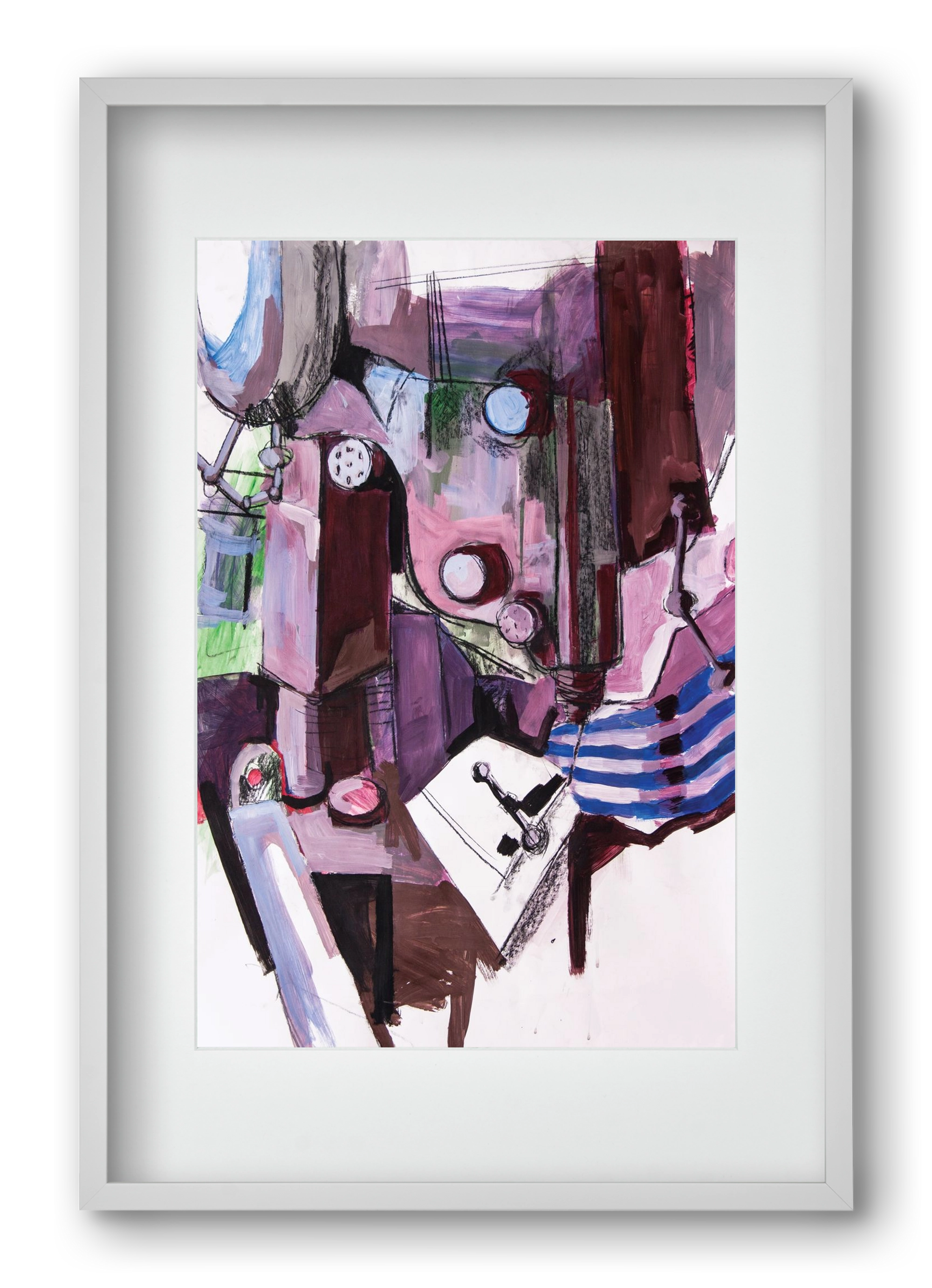 Műhelyszeglet, 40x60 cm (30x45 cm), Fehér keret, paszpartuval