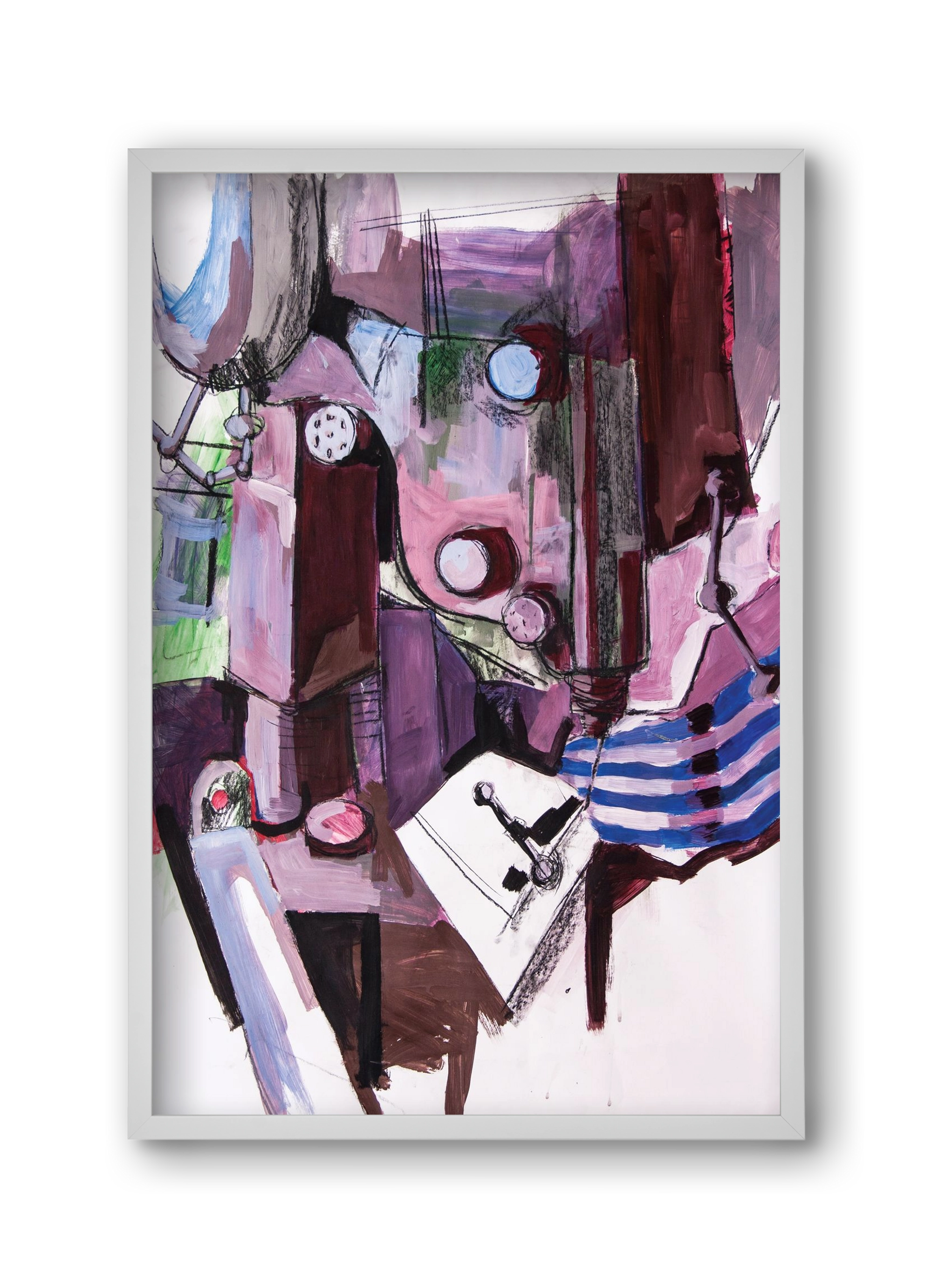 Műhelyszeglet, 30x45 cm (30x45 cm), Fehér keret