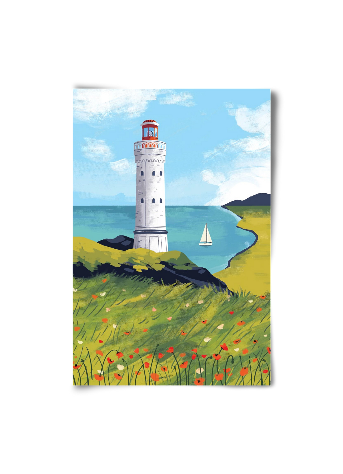 Pipacs mező, 20x30 cm, Keret nélkül