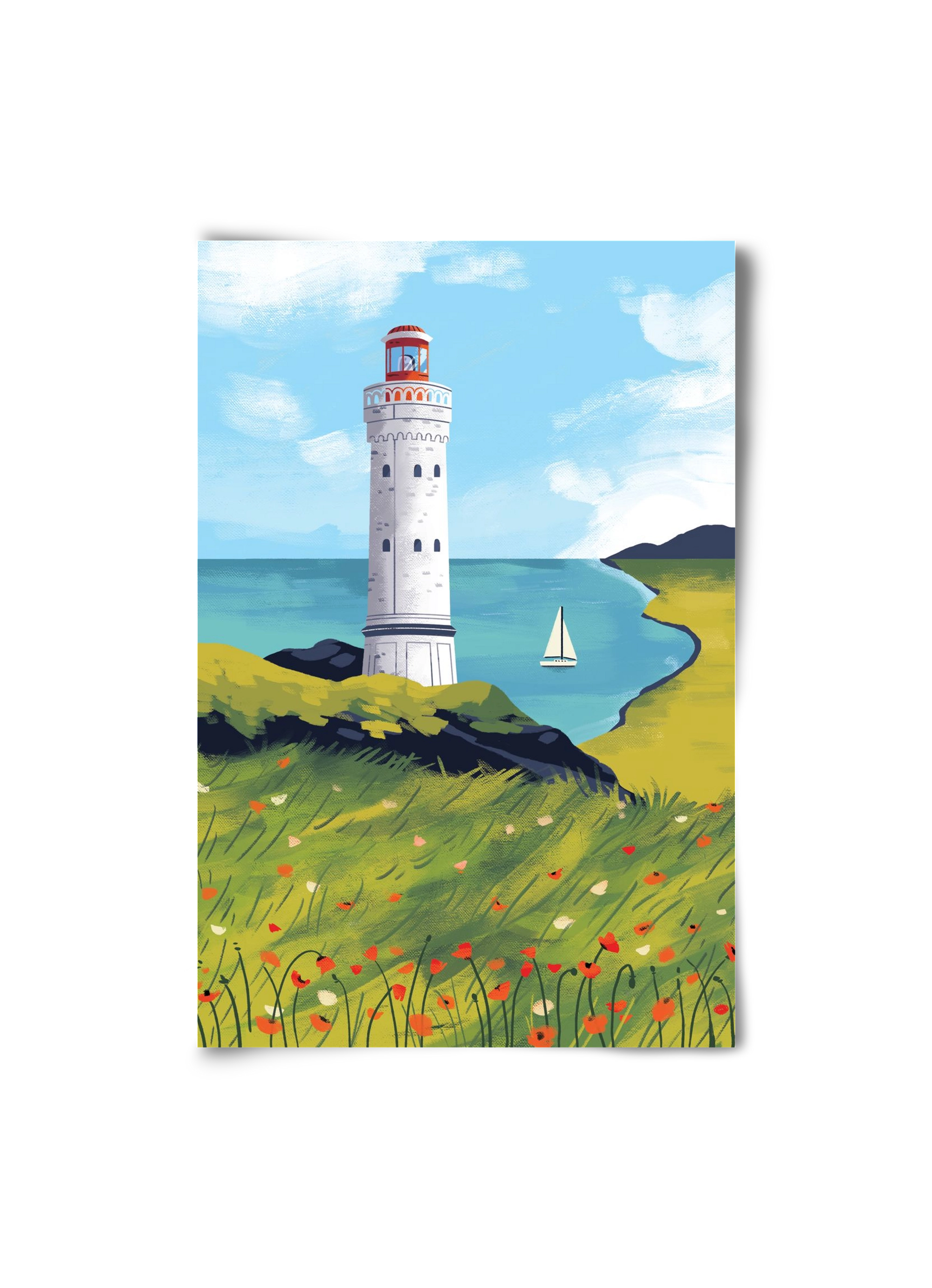 Pipacs mező, 20x30 cm, Keret nélkül