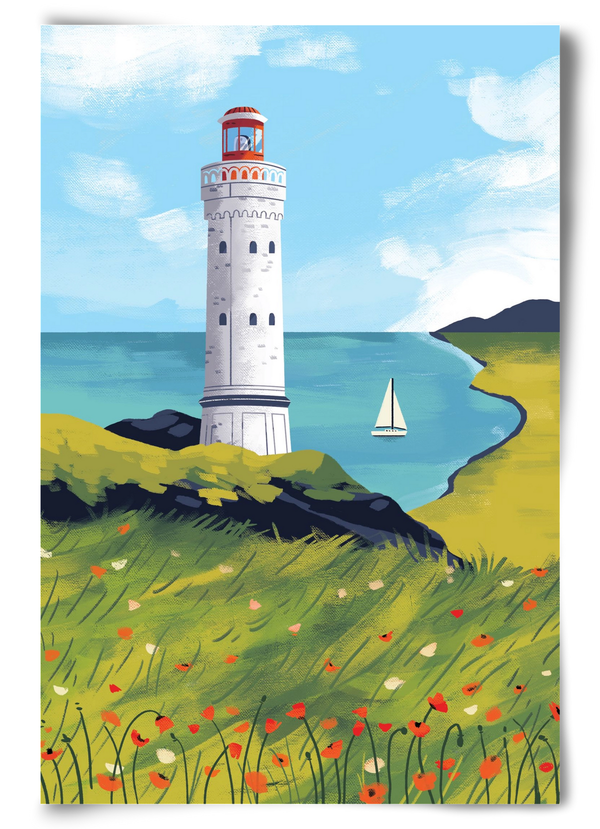 Pipacs mező, 60x90 cm, Keret nélkül