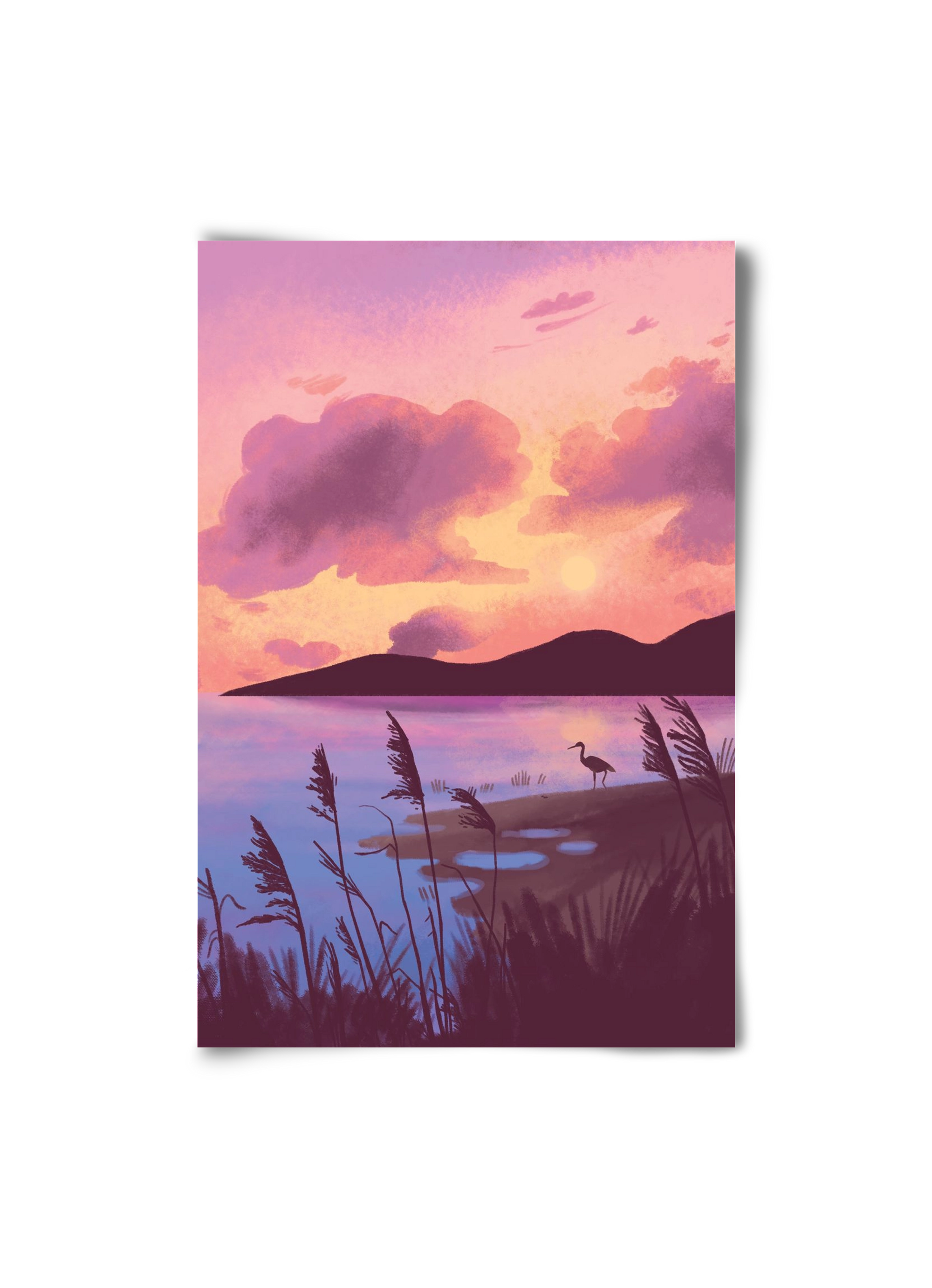 Naplemente, 20x30 cm, Keret nélkül