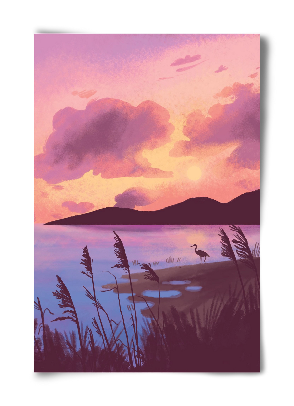 Naplemente, 40x60 cm, Keret nélkül