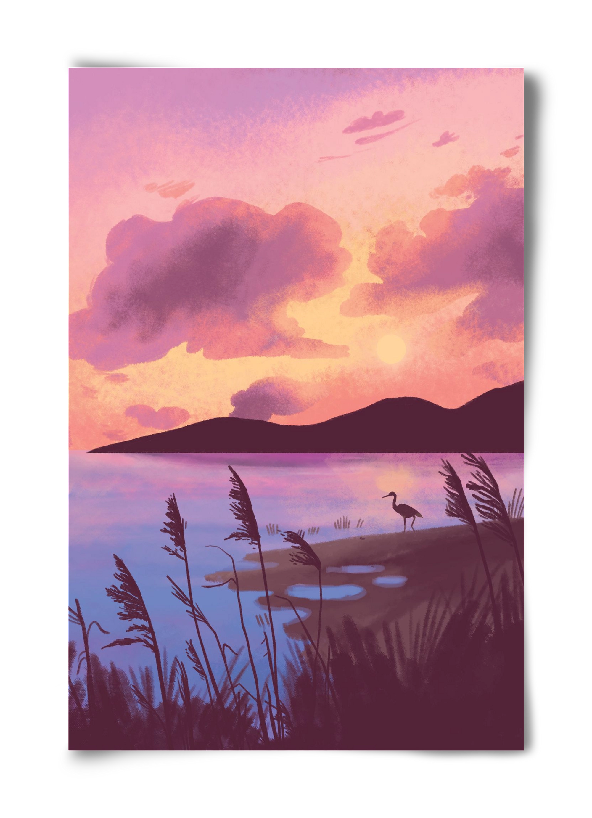 Naplemente, 40x60 cm, Keret nélkül