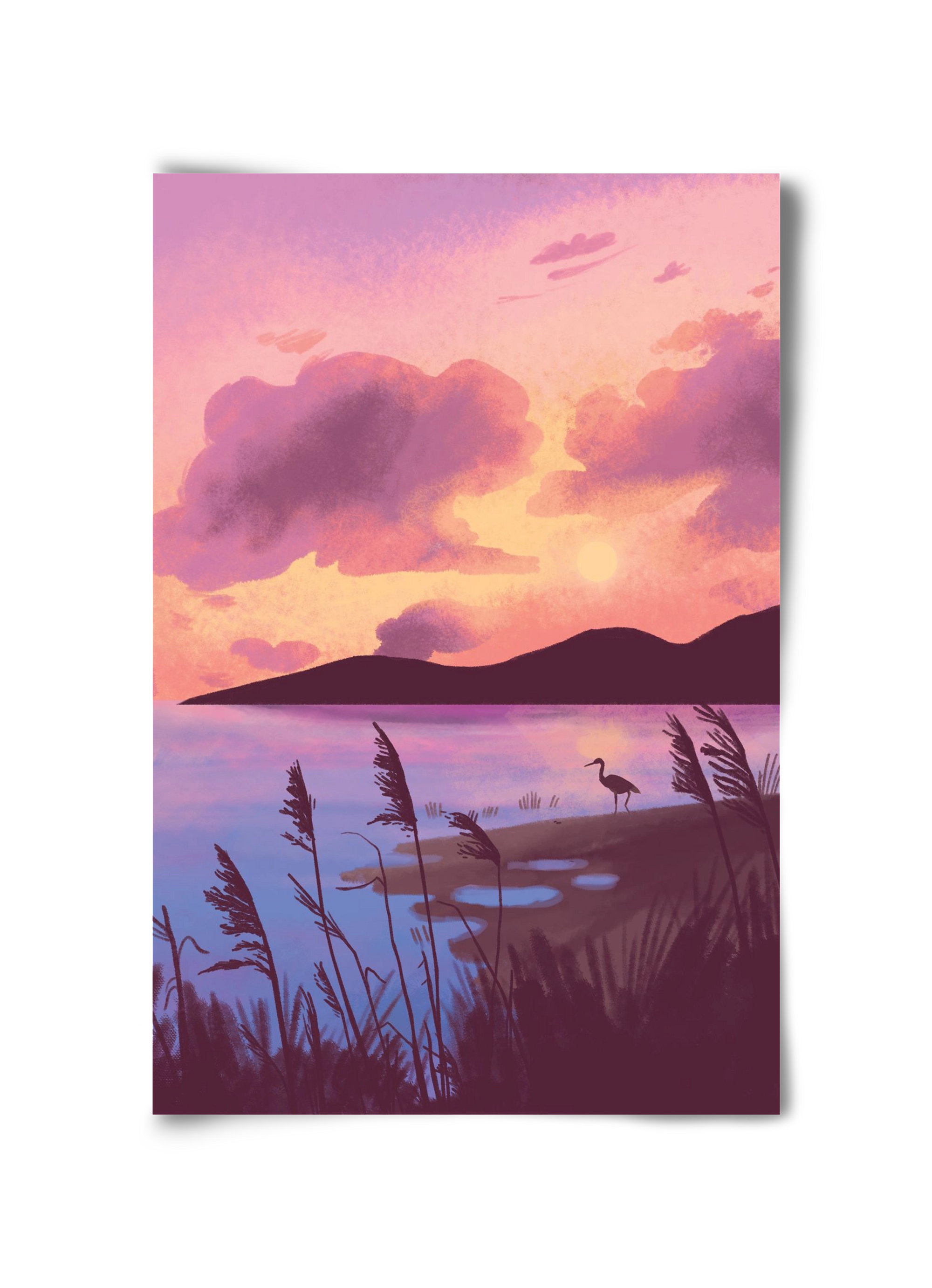 Naplemente, 30x45 cm, Keret nélkül