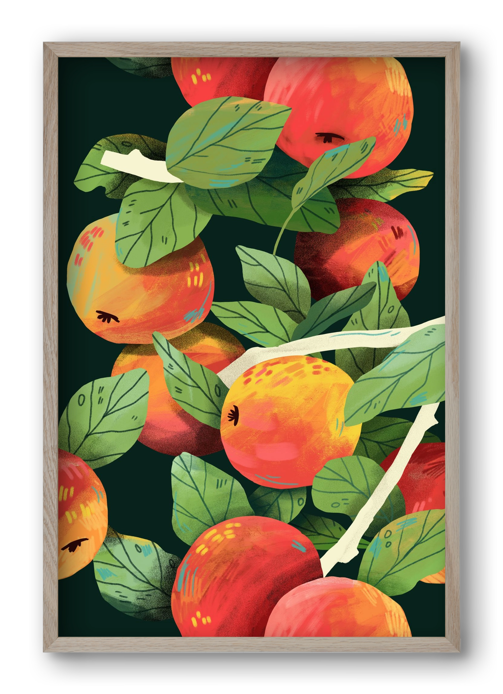 Almák, 40x60 cm (40x60 cm), Tölgy keret