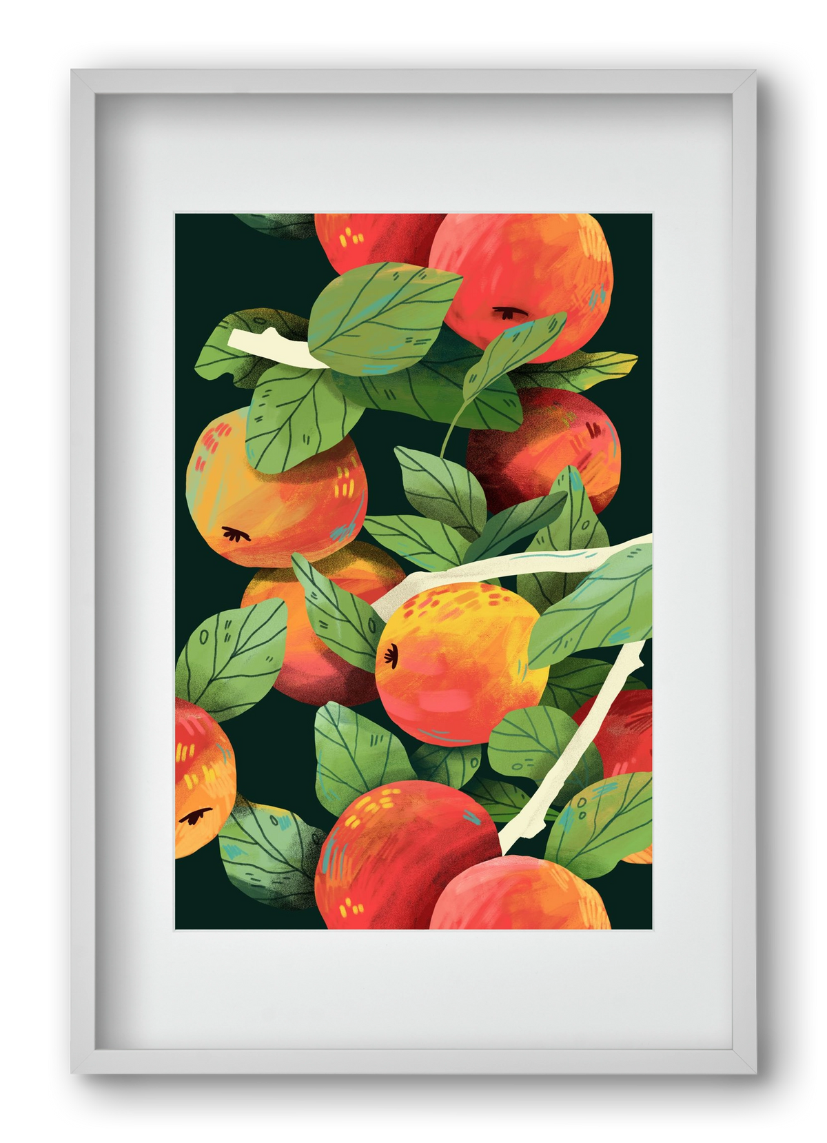 Almák, 40x60 cm (30x45 cm), Fehér keret, paszpartuval