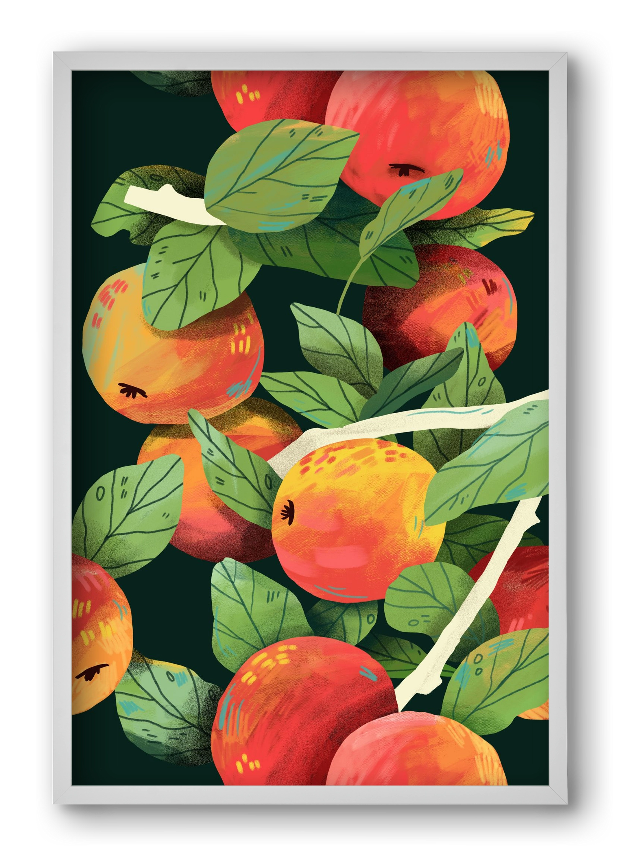 Almák, 40x60 cm (40x60 cm), Fehér keret