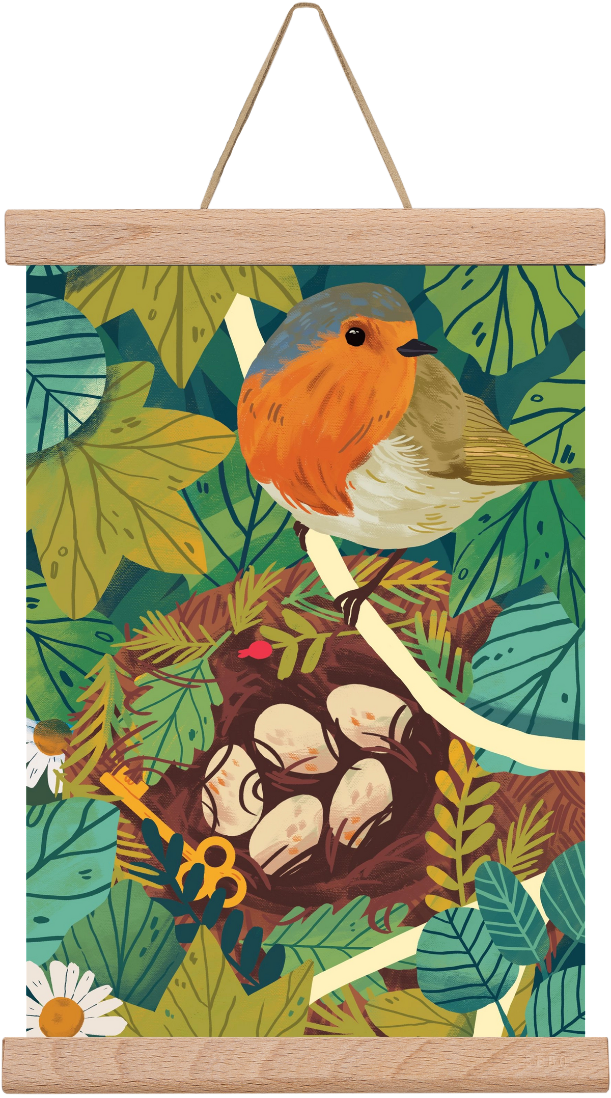 Fészek, 20x30 cm (20x30 cm), Tölgy akasztó