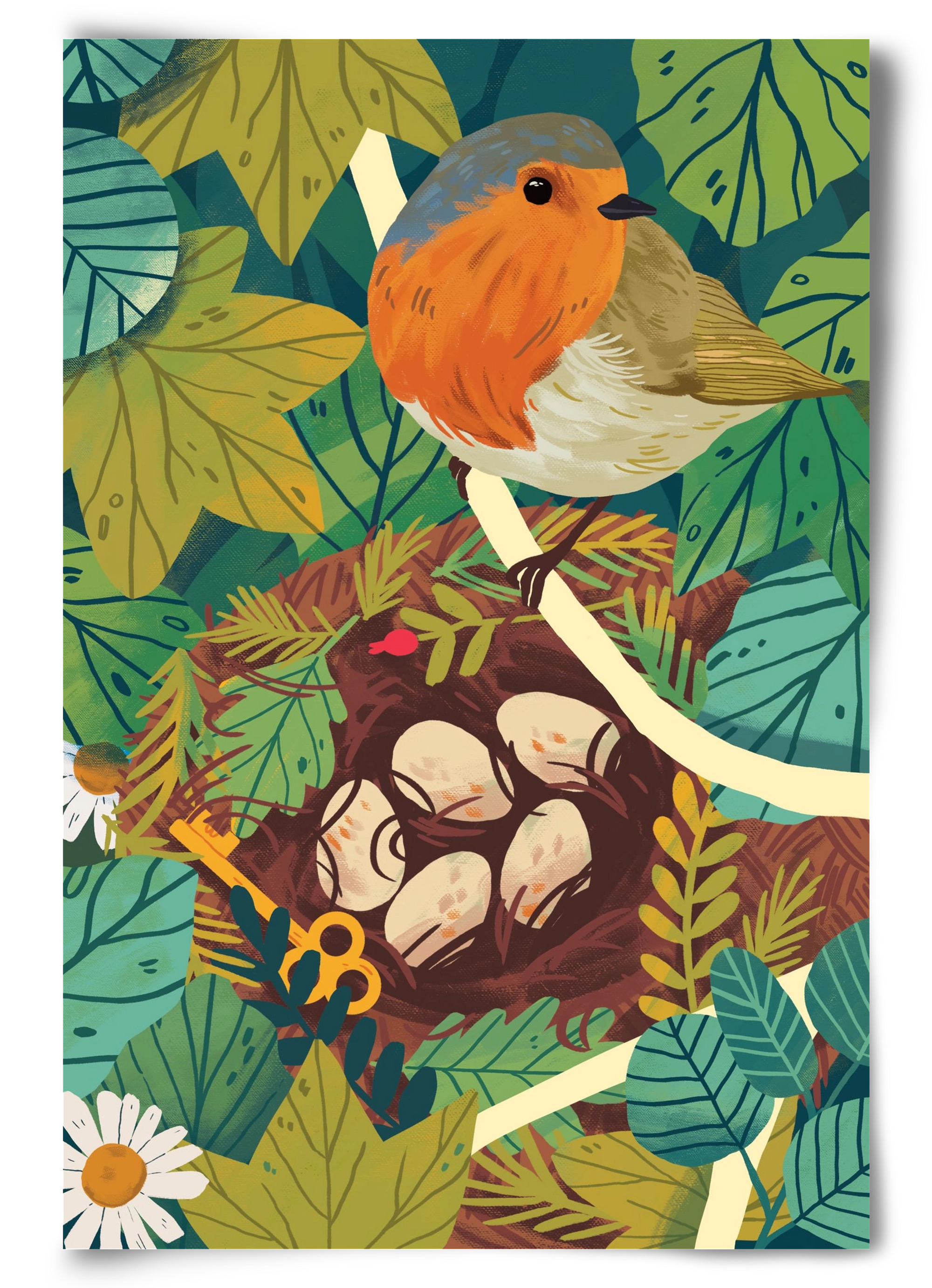 Fészek, 60x90 cm, Keret nélkül