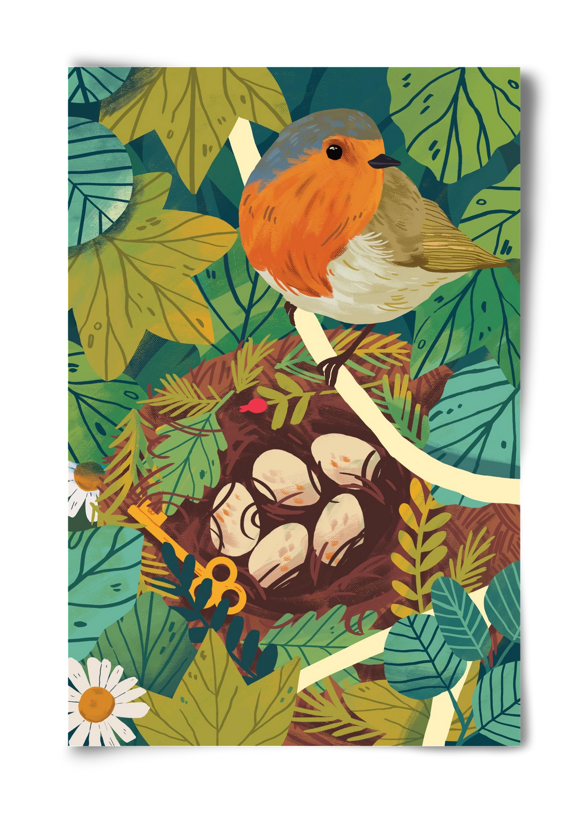 Fészek, 40x60 cm, Keret nélkül