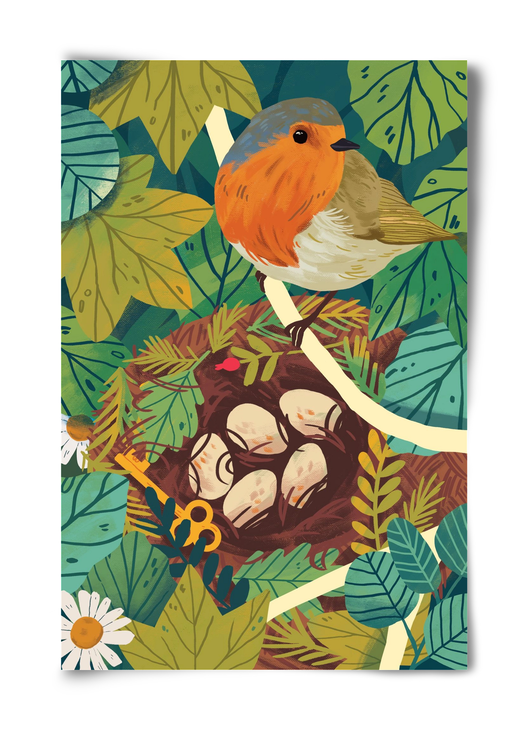 Fészek, 40x60 cm, Keret nélkül