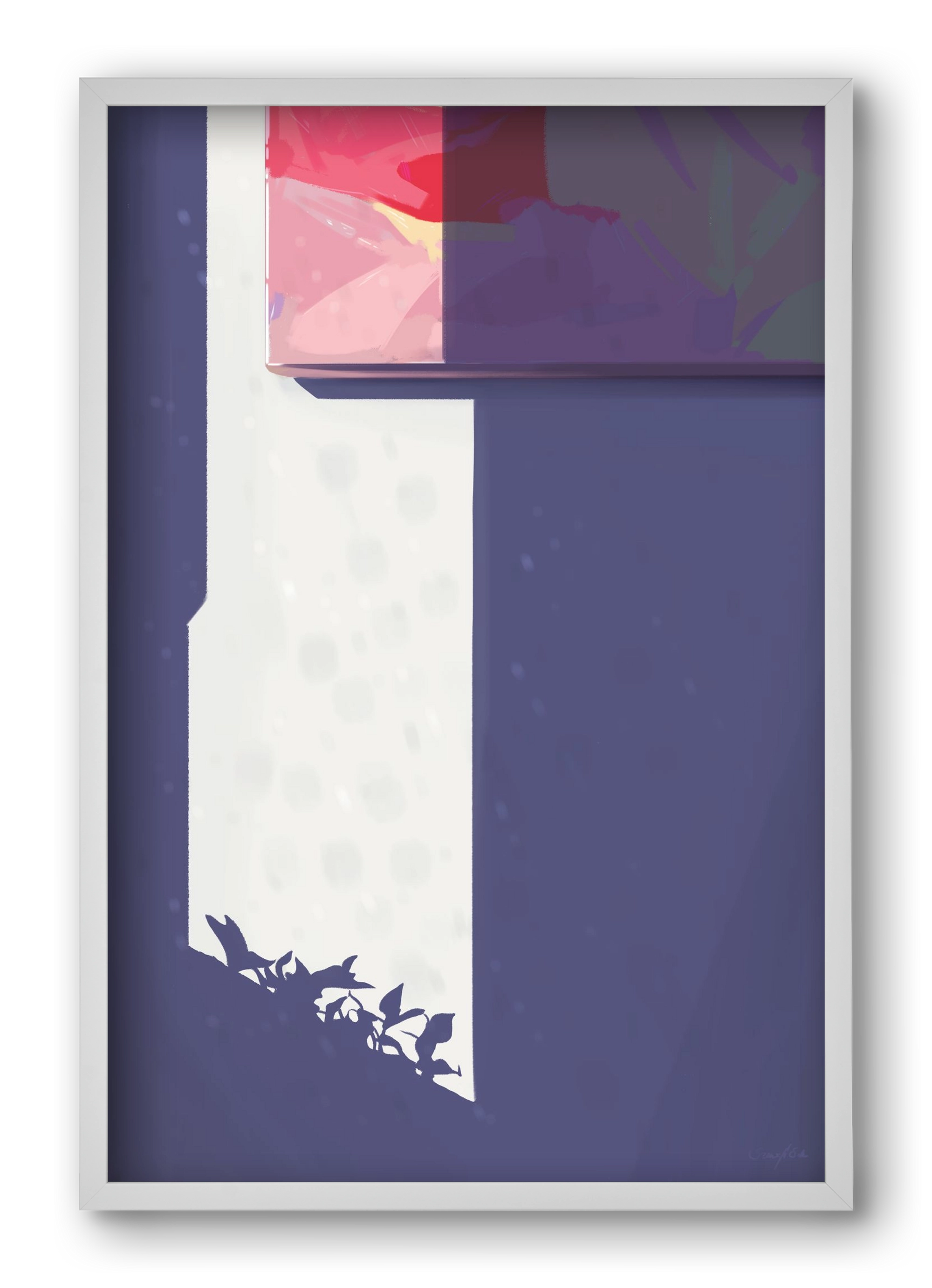 Palánták, 40x60 cm (40x60 cm), Fehér keret