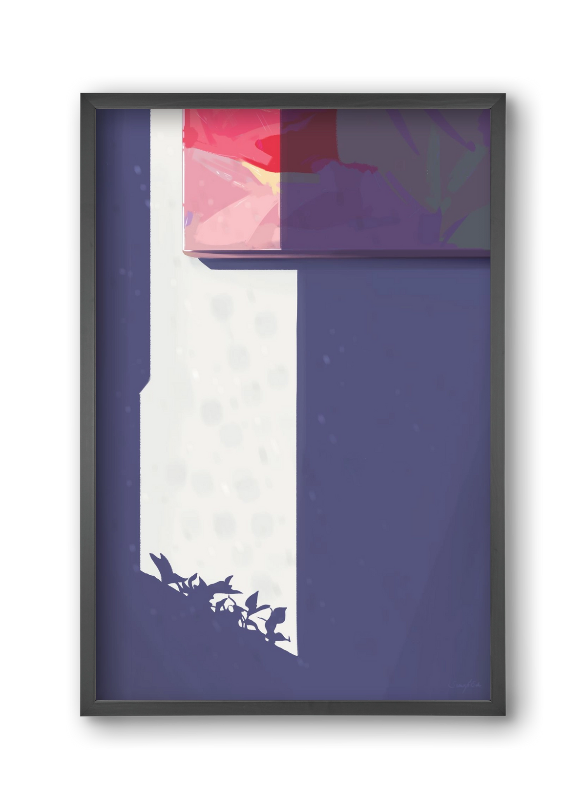 Palánták, 30x45 cm (30x45 cm), Fekete keret