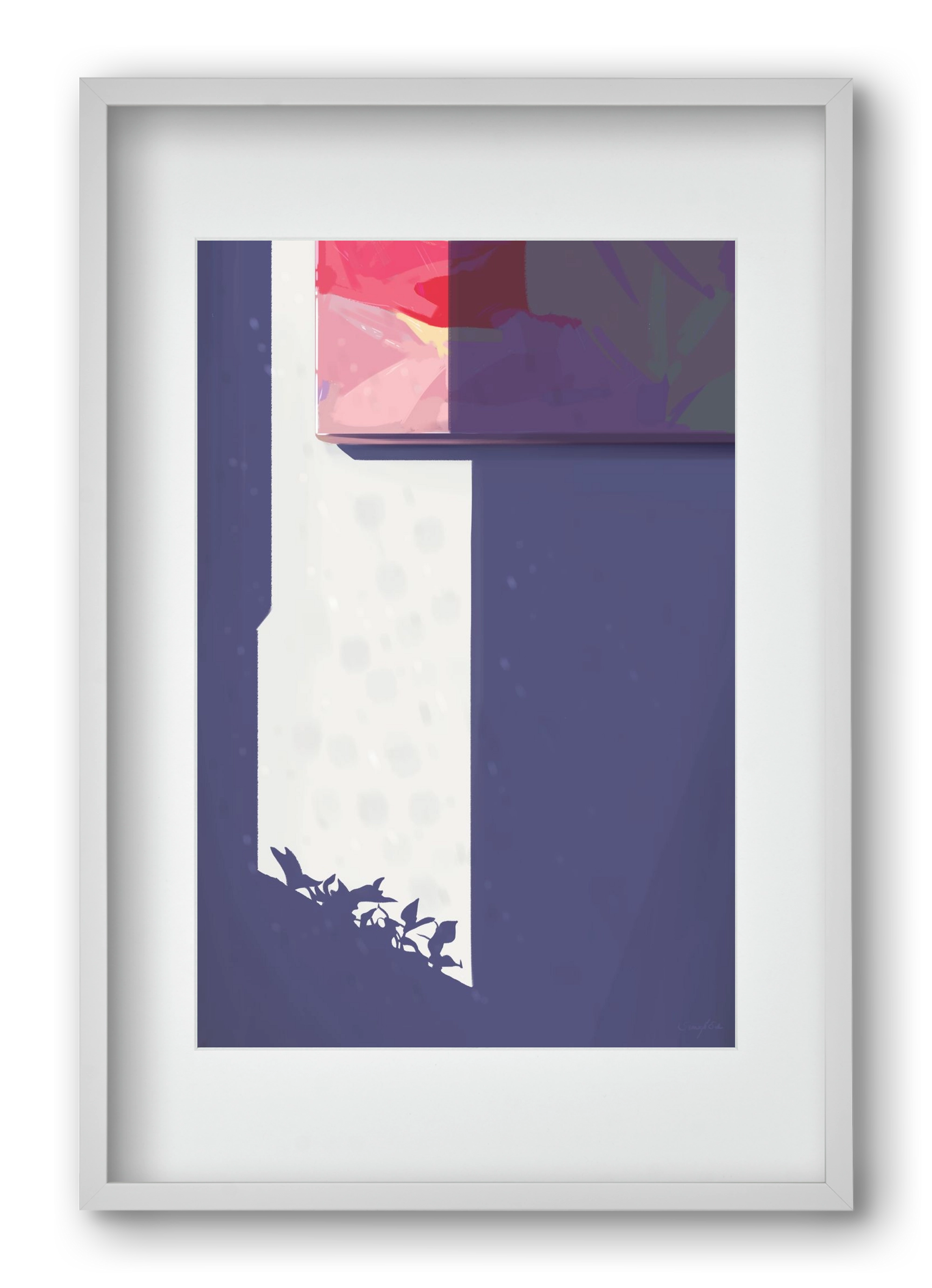 Palánták, 40x60 cm (30x45 cm), Fehér keret, paszpartuval