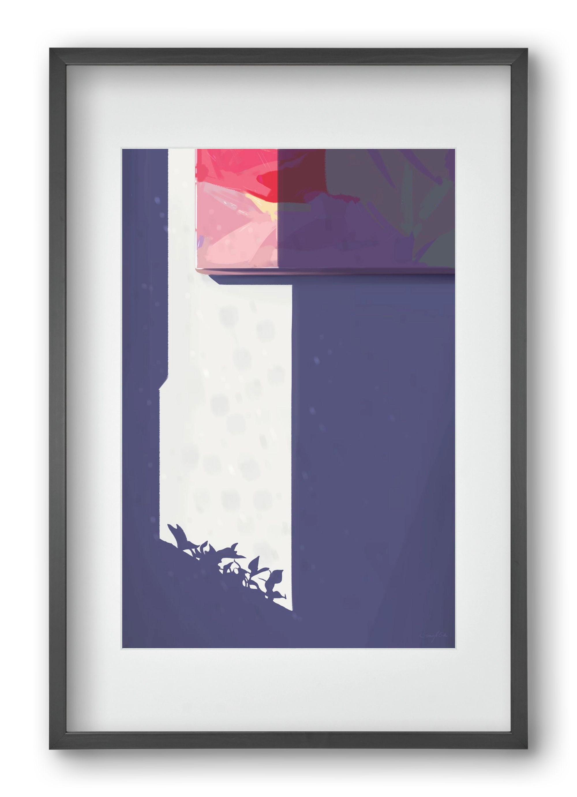 Palánták, 40x60 cm (30x45 cm), Fekete keret, paszpartuval