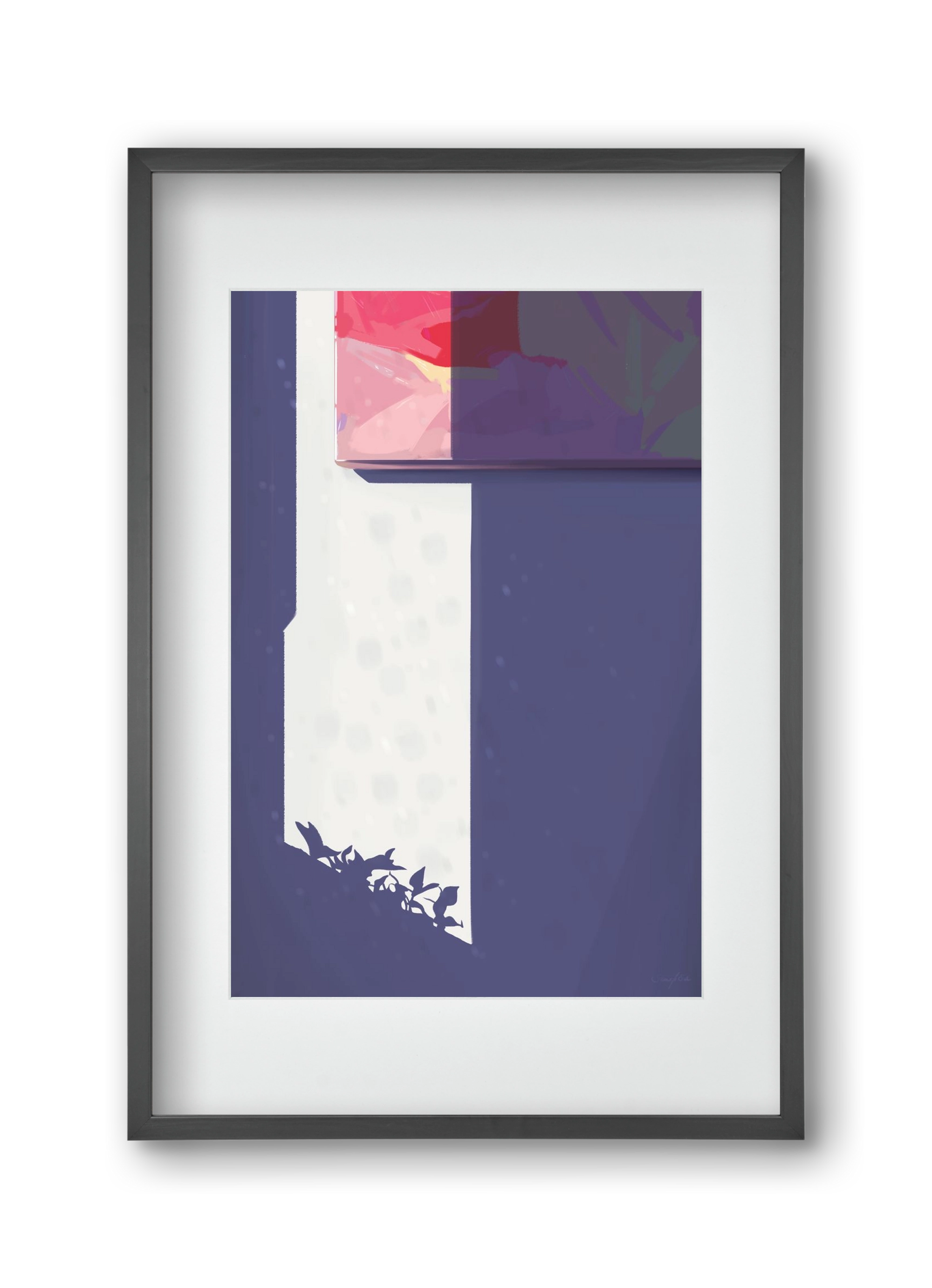 Palánták, 30x45 cm (20x30 cm), Fekete keret, paszpartuval