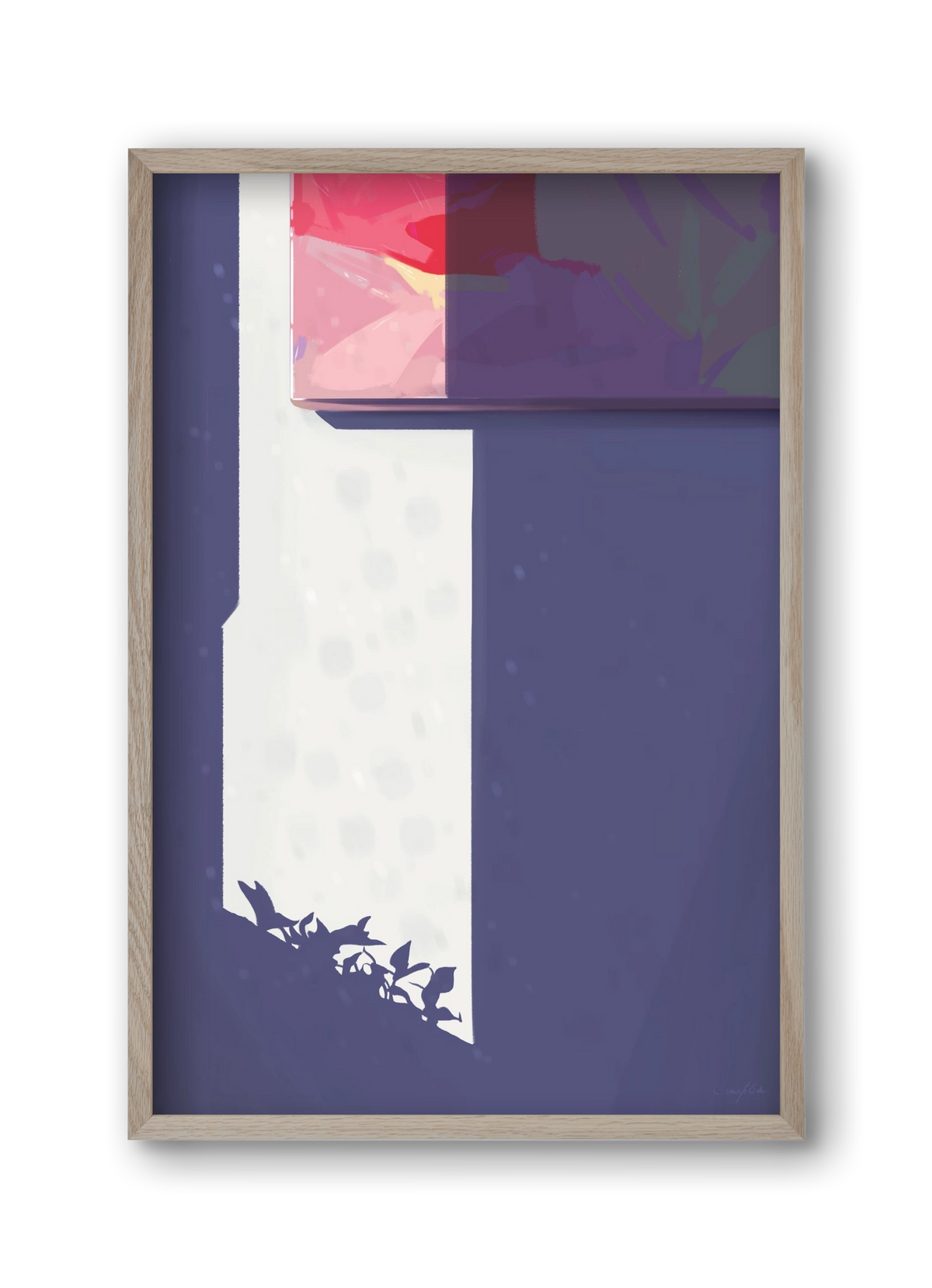 Palánták, 30x45 cm (30x45 cm), Tölgy keret