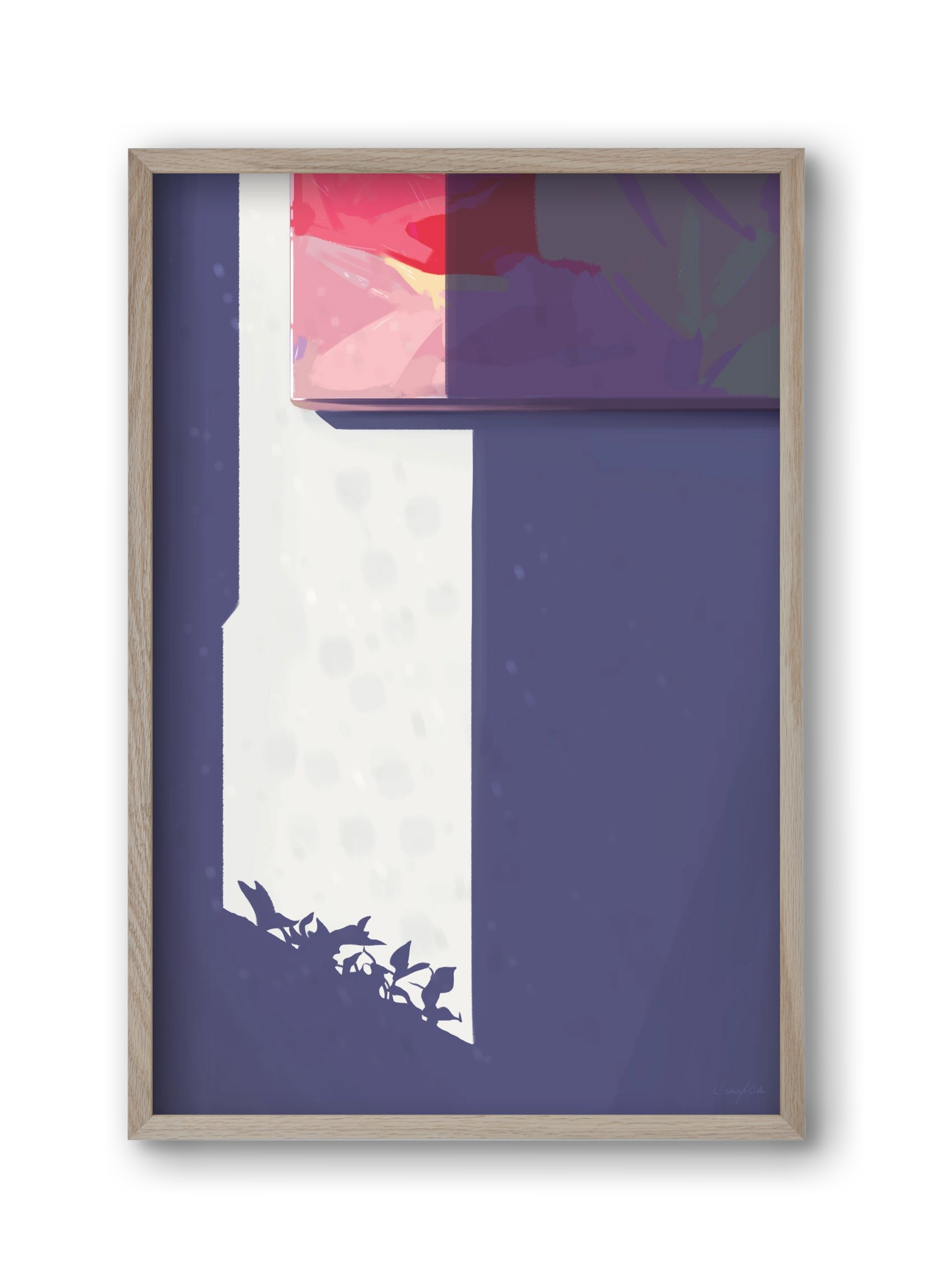 Palánták, 30x45 cm (30x45 cm), Tölgy keret