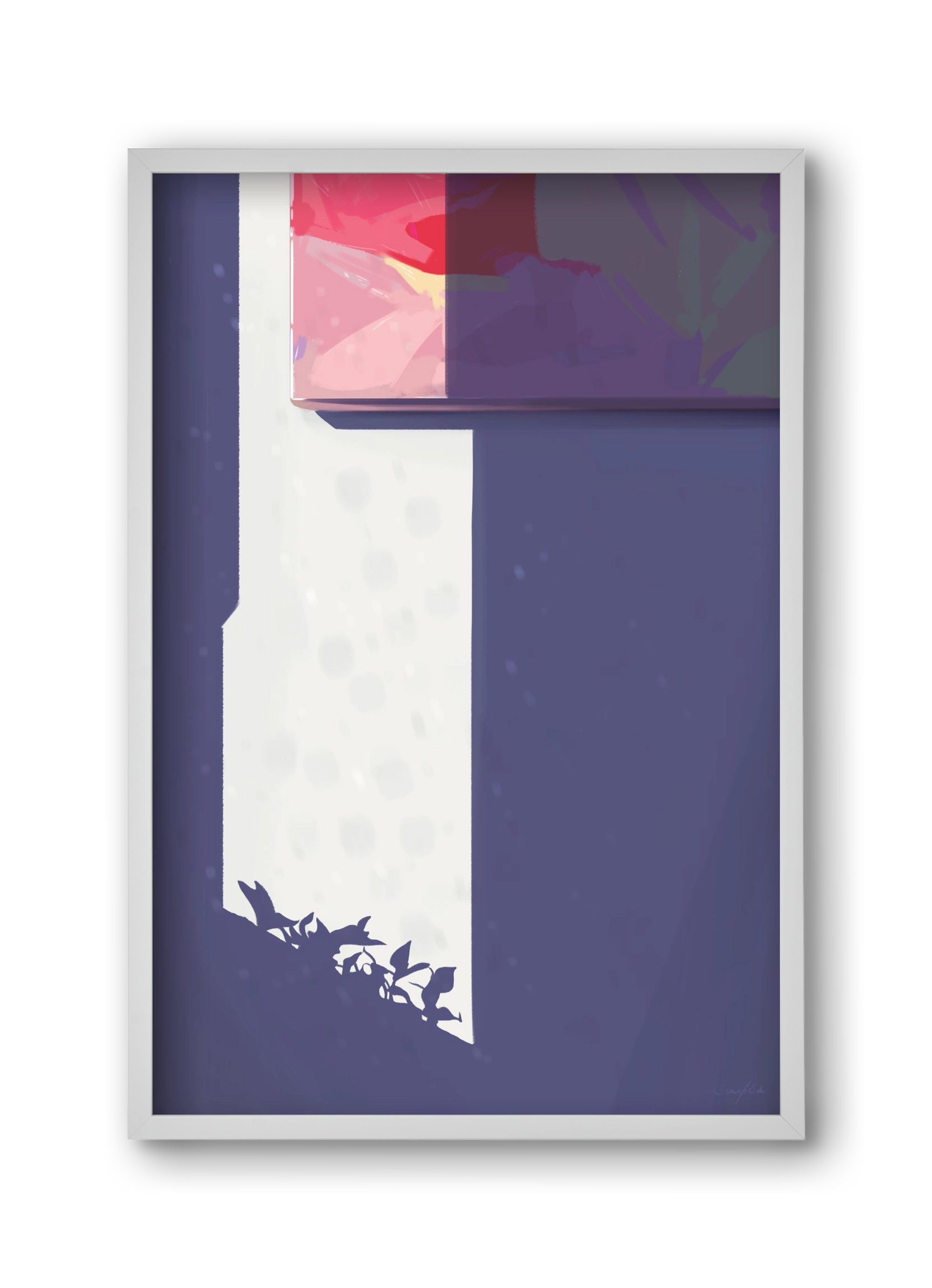 Palánták, 30x45 cm (30x45 cm), Fehér keret