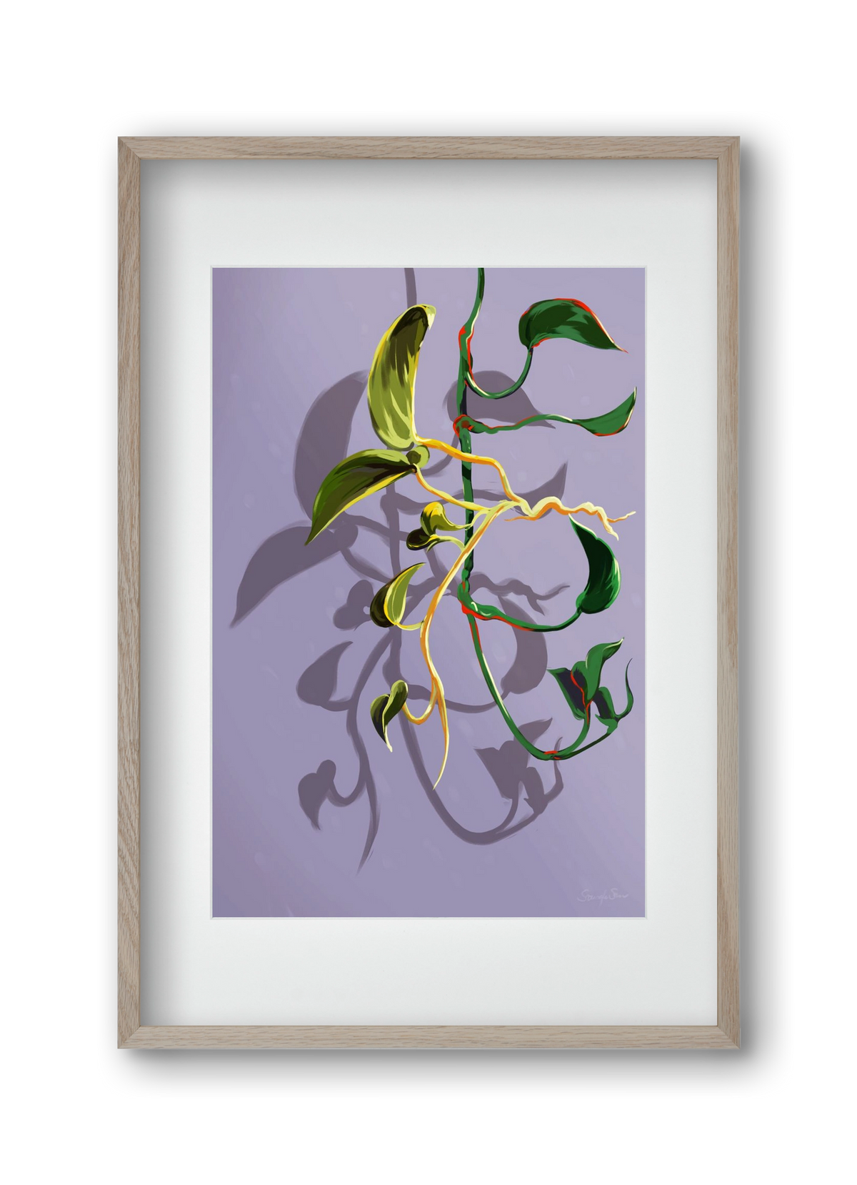 Útvonalak, 30x45 cm (20x30 cm), Tölgy keret, paszpartuval