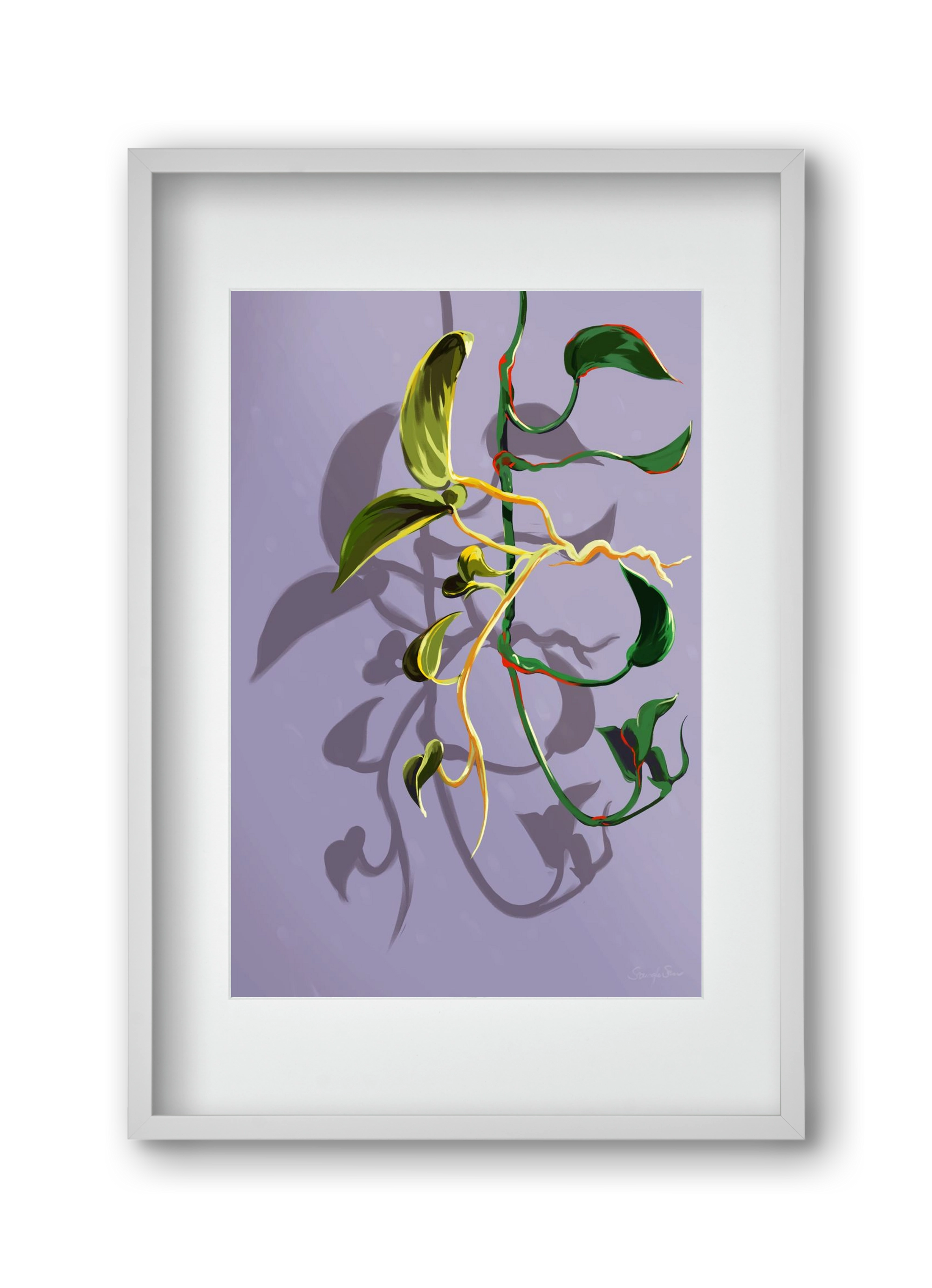 Útvonalak, 30x45 cm (20x30 cm), Fehér keret, paszpartuval