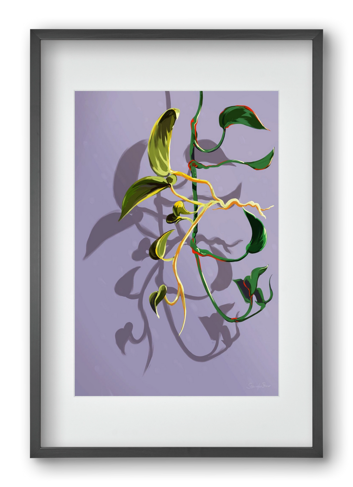 Útvonalak, 40x60 cm (30x45 cm), Fekete keret, paszpartuval