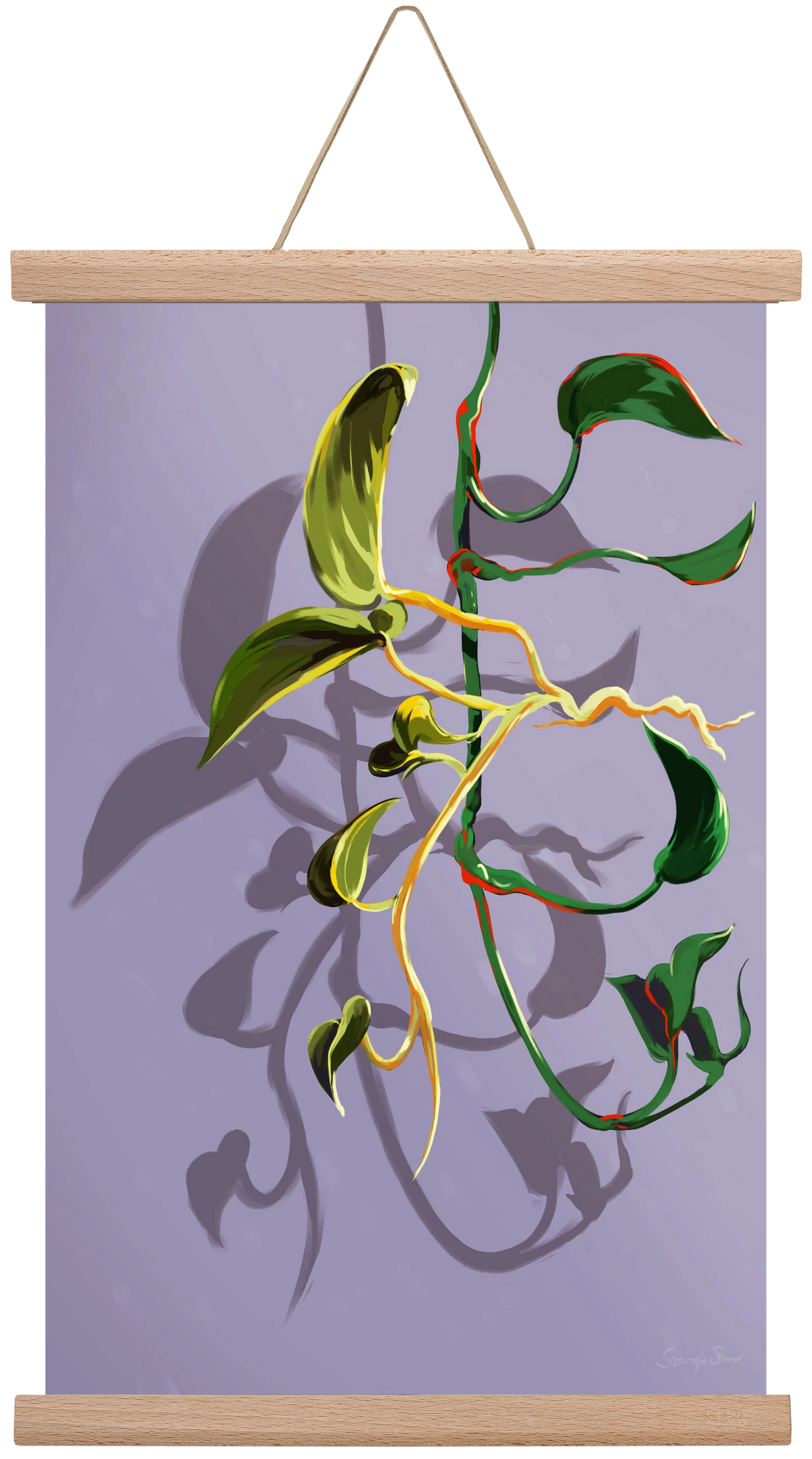 Útvonalak, 30x45 cm (30x45 cm), Tölgy akasztó