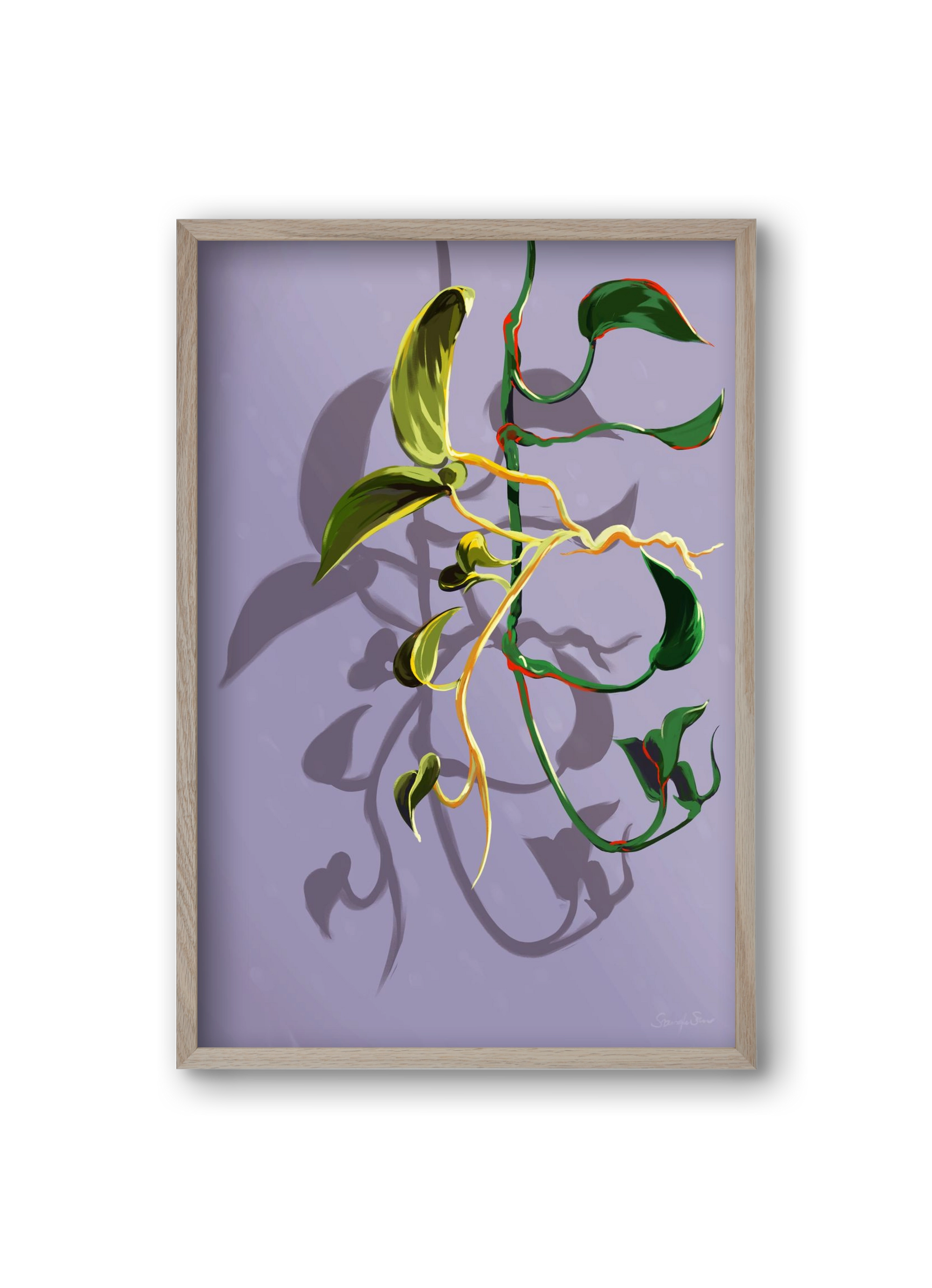 Útvonalak, 20x30 cm (20x30 cm), Tölgy keret