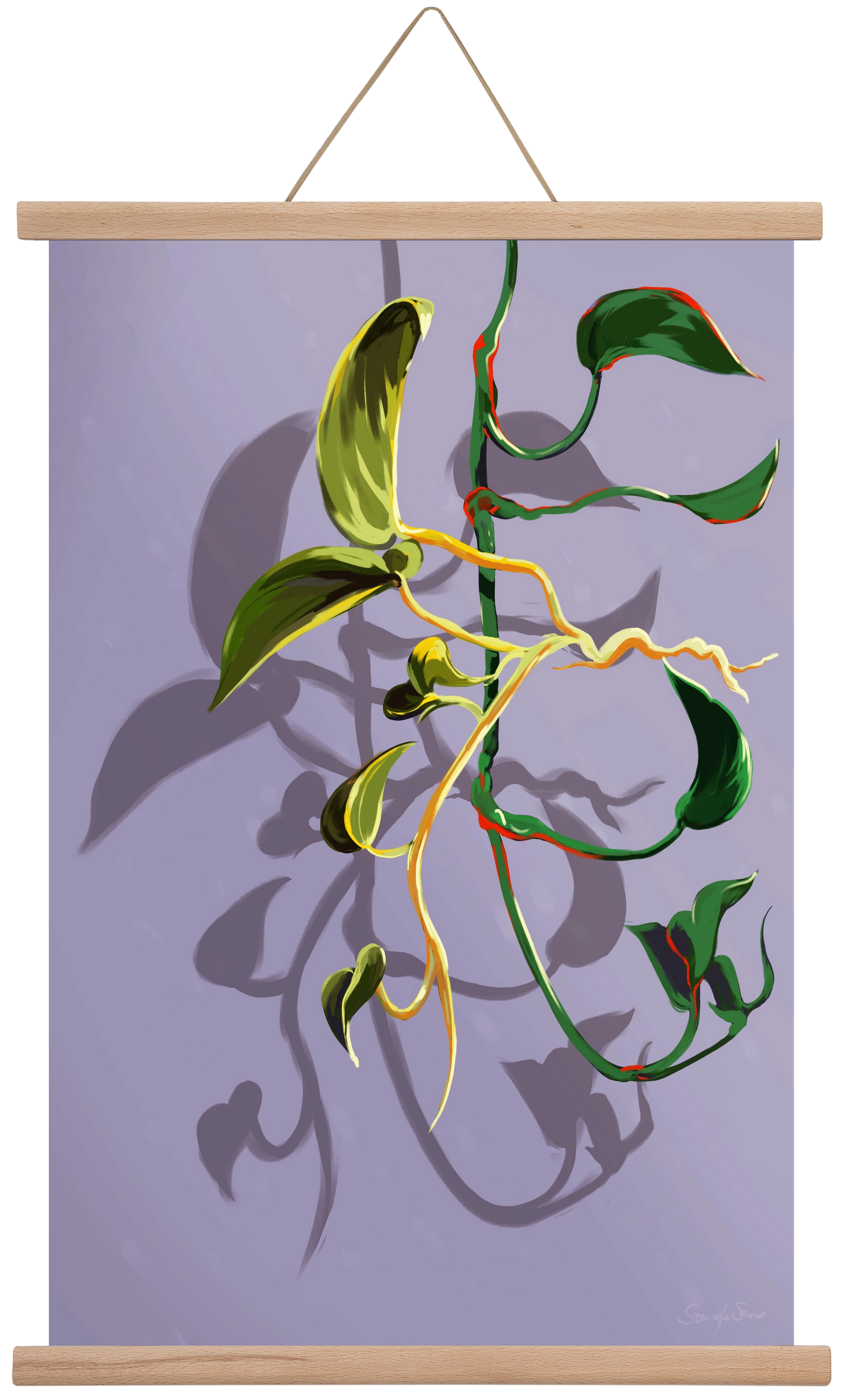 Útvonalak, 40x60 cm (40x60 cm), Tölgy akasztó