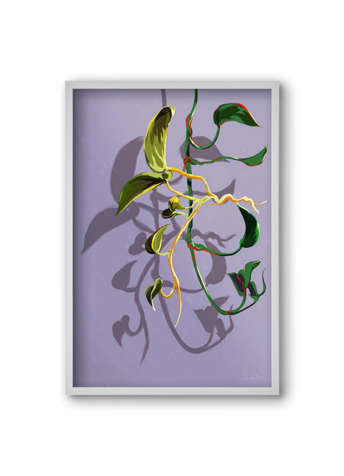 Útvonalak, 20x30 cm (20x30 cm), Fehér keret