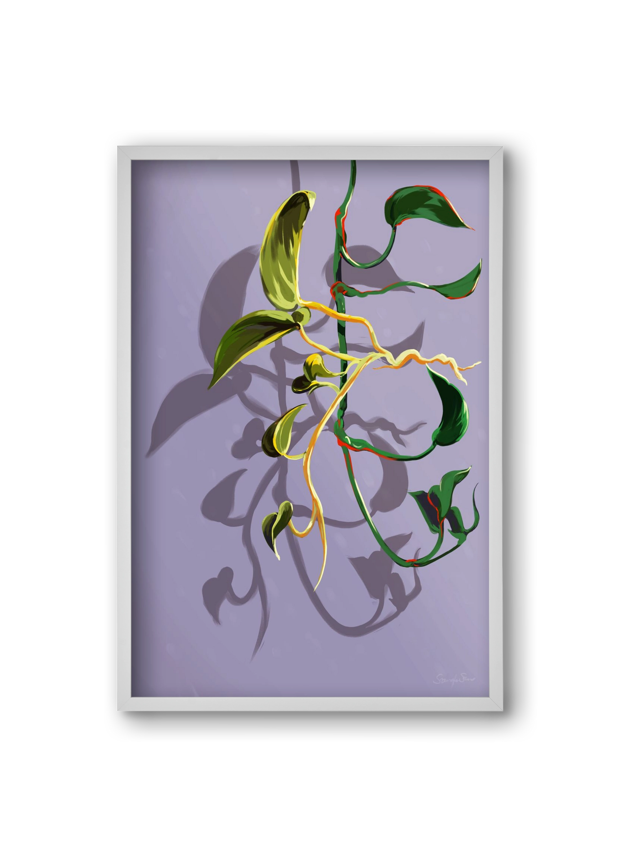 Útvonalak, 20x30 cm (20x30 cm), Fehér keret