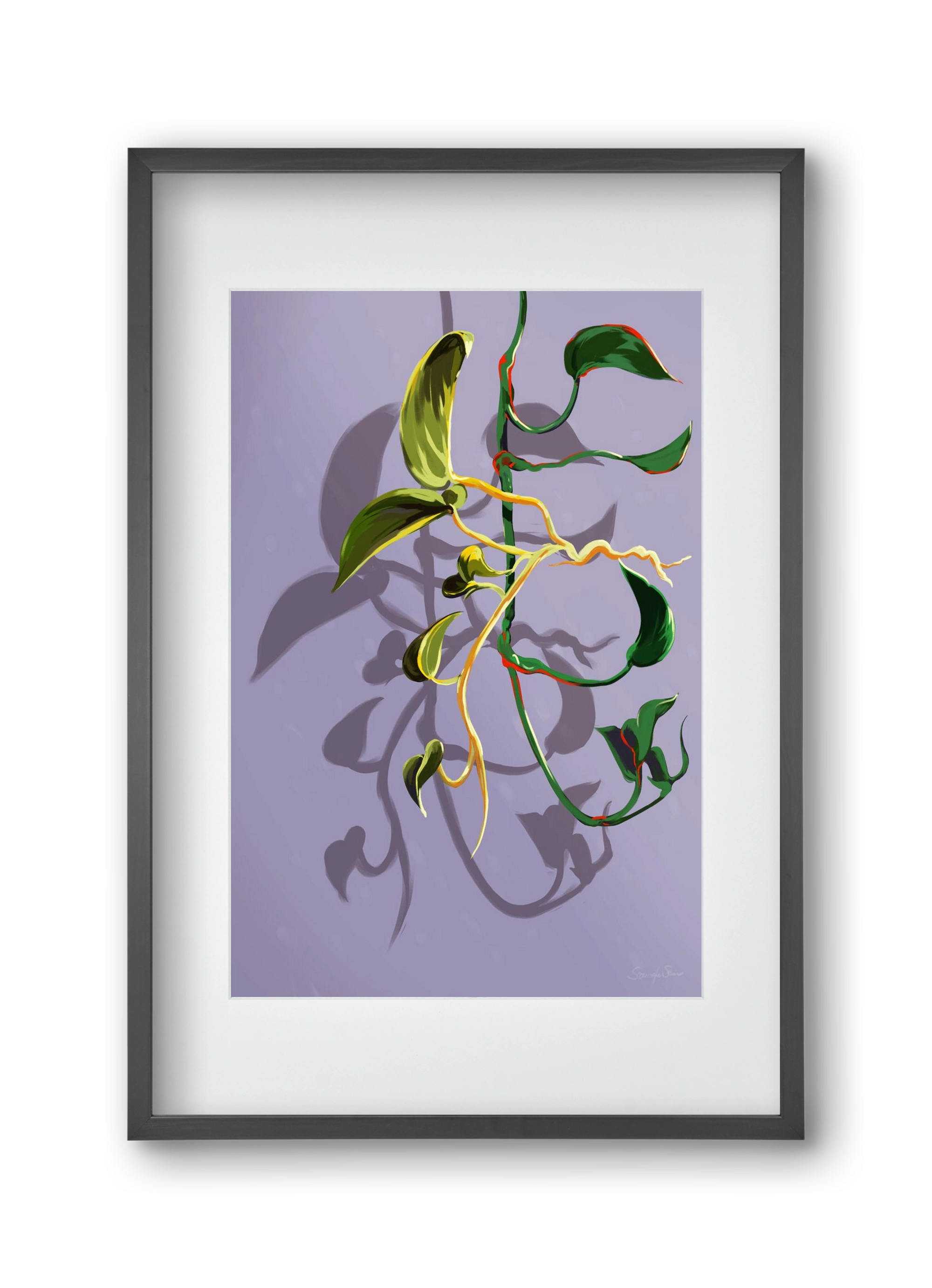 Útvonalak, 30x45 cm (20x30 cm), Fekete keret, paszpartuval