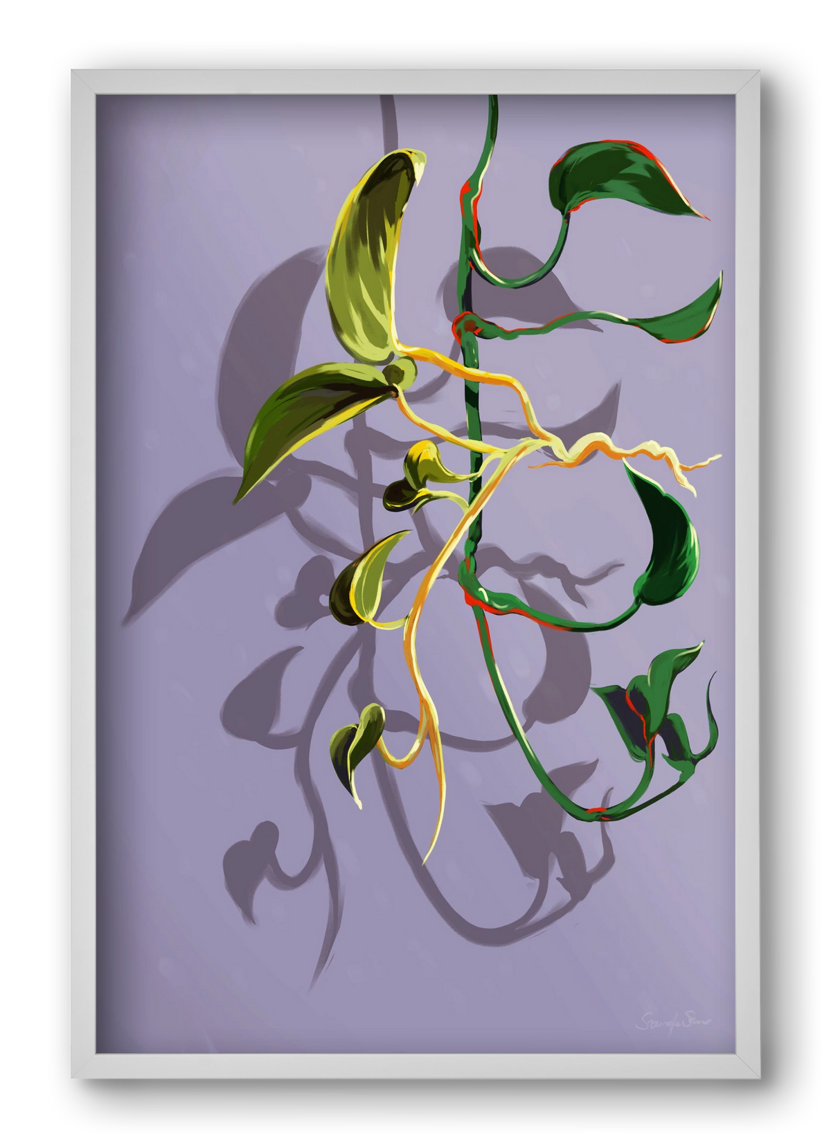 Útvonalak, 40x60 cm (40x60 cm), Fehér keret