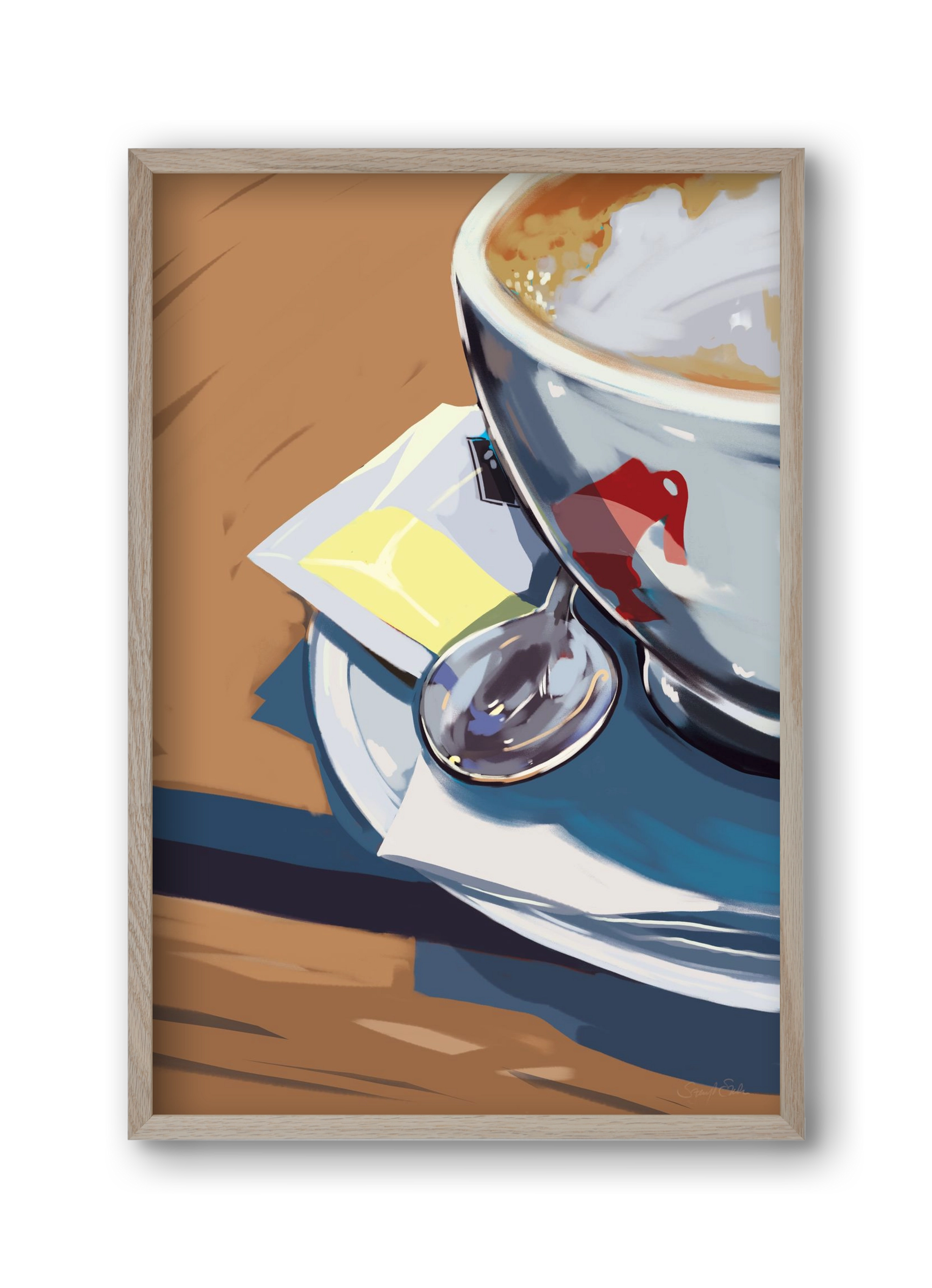 Julius, 30x45 cm (30x45 cm), Tölgy keret